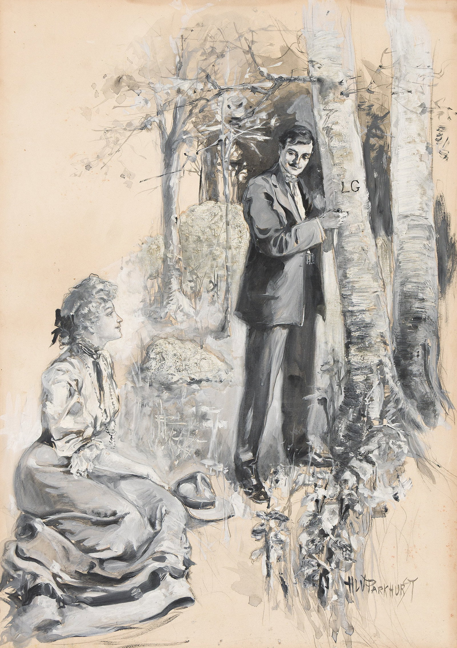 Harry Lemon (H.L.V.) Parkhurst, (1876-1962), Mother Nature. Circa 1910. (1 of 1)