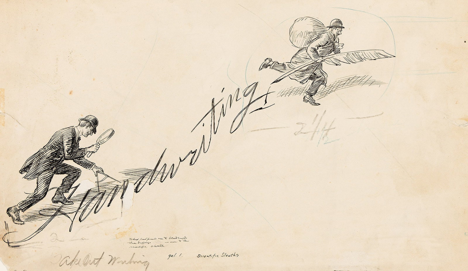 John Sloan, (1871-1951), Handwriting. 1912. (1 of 2)