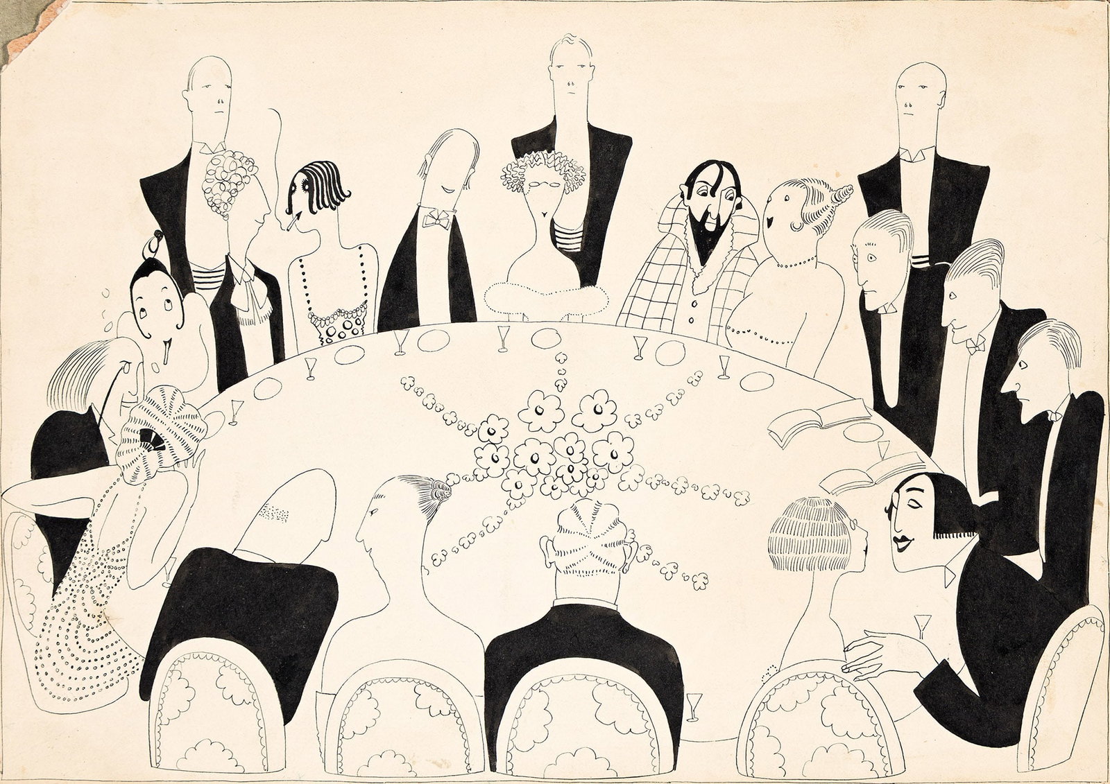 Anne Harriett Fish, (1890-1964), "The stage society storms the Pall Mall." 1916. (1 of 1)