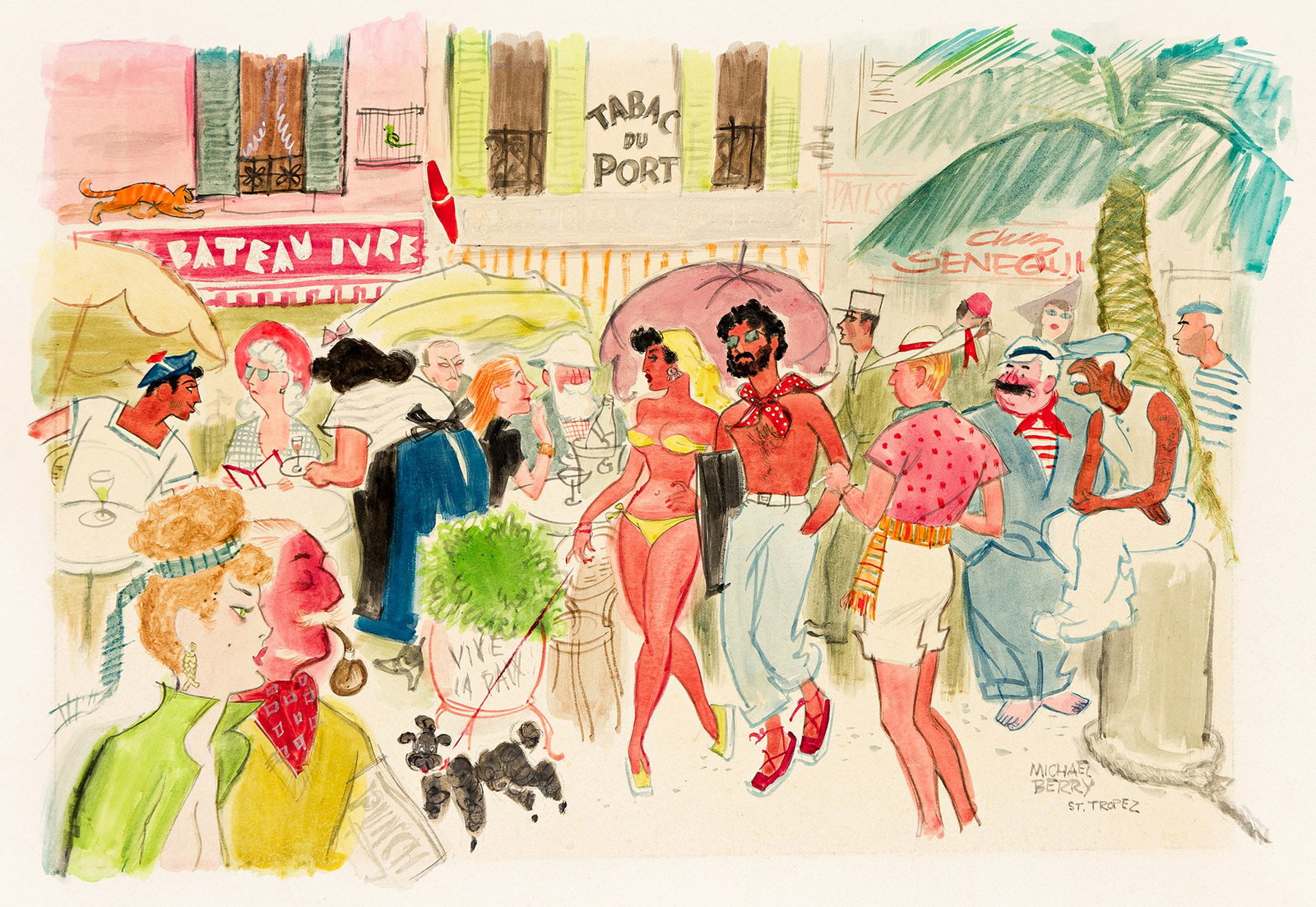 Michael Berry, (1907-2000), St. Tropez. Circa 1955. (1 of 1)