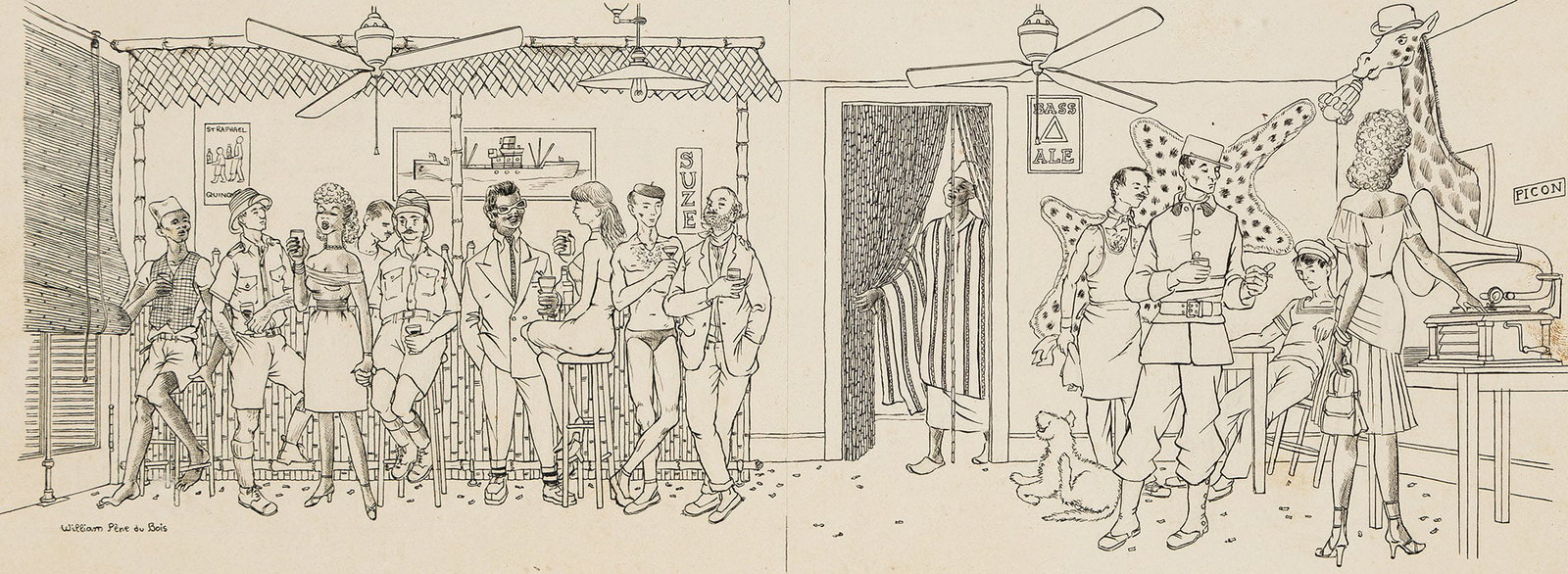William Pene du Bois, (1916-1993), African lounge. Circa 1960. (1 of 2)