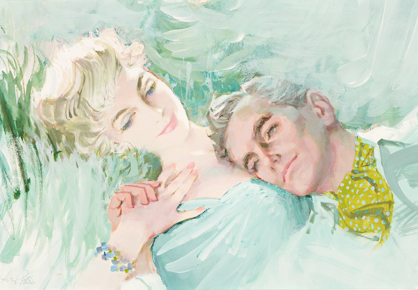 Alex Ross, (1909-1990), Romance in the grass. Circa 1960. (1 of 1)