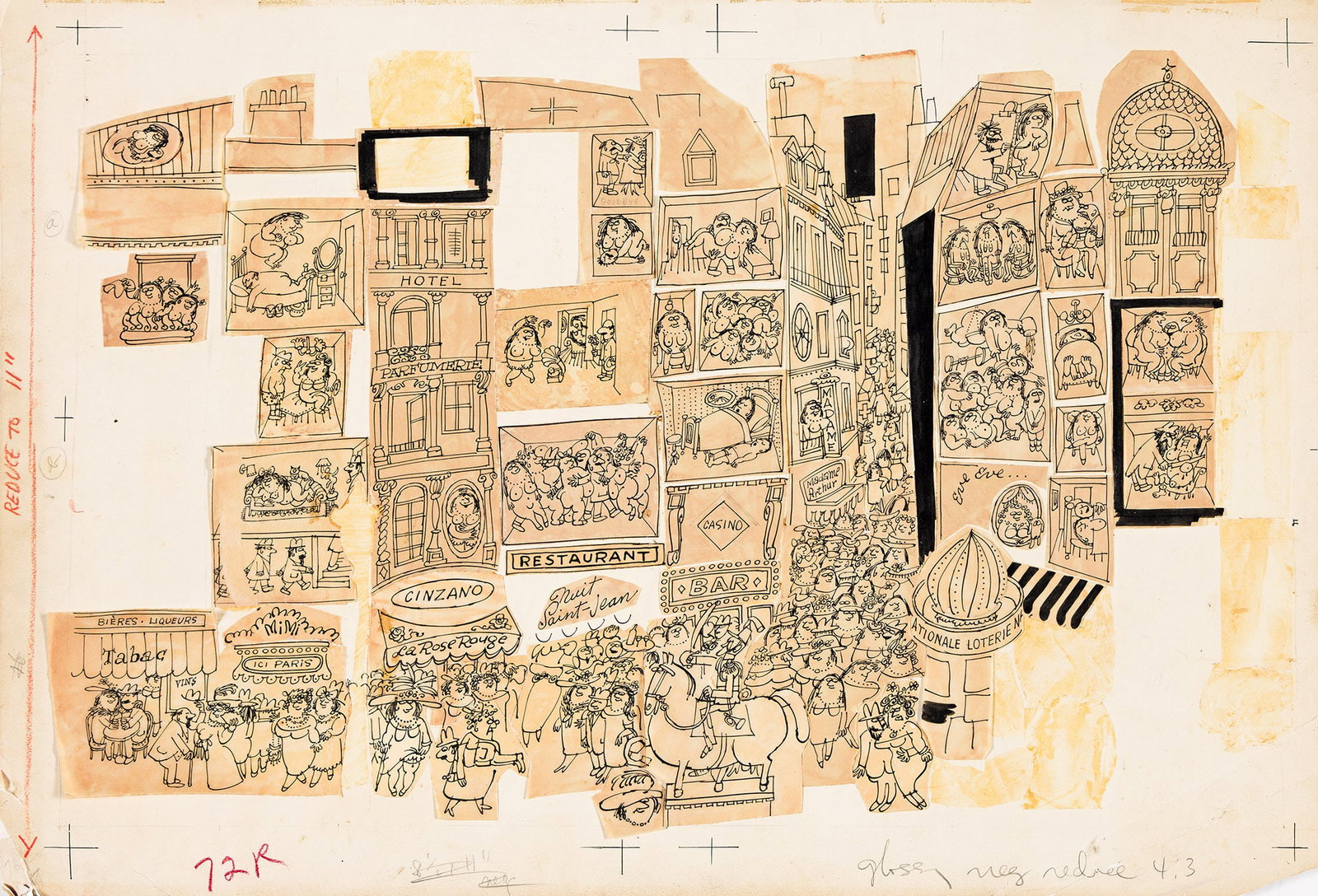 Lou Myers, (1915-2005), Paris Red Light District. Circa 1970. (1 of 2)