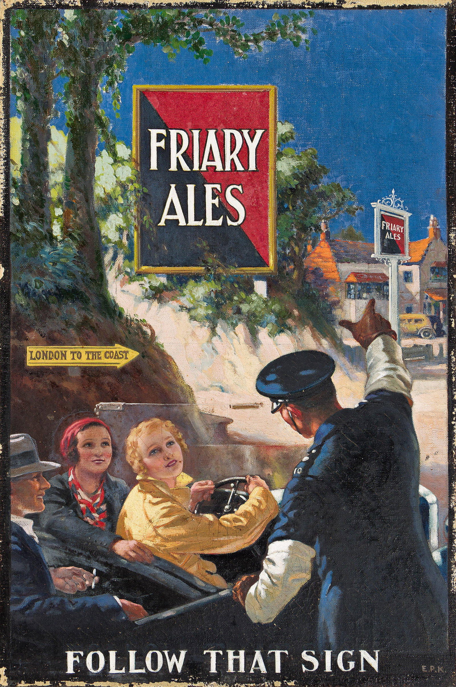 Edmund Philo Kellogg, (1879-1938), Friary Ales. Circa 1920. (1 of 2)