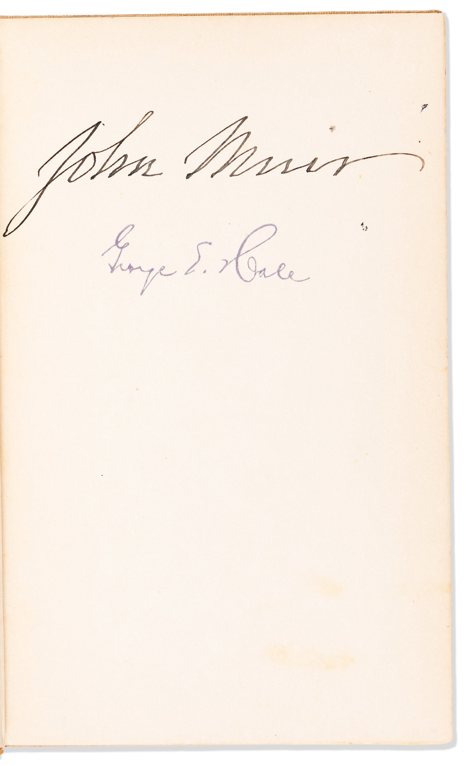 (ALASKA.) John Muir. Stickeen, signed, 1909 (1 of 2)