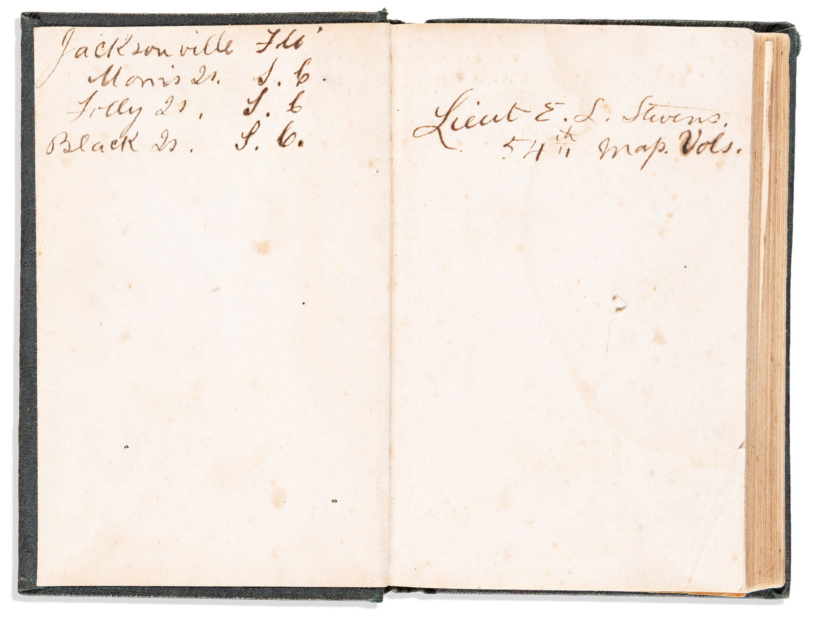 (CIVIL WAR--U.S.C.T.) Silas Casey. Infantry Tactics, Vol. II, owned by an officer in the famous 54th (1 of 2)