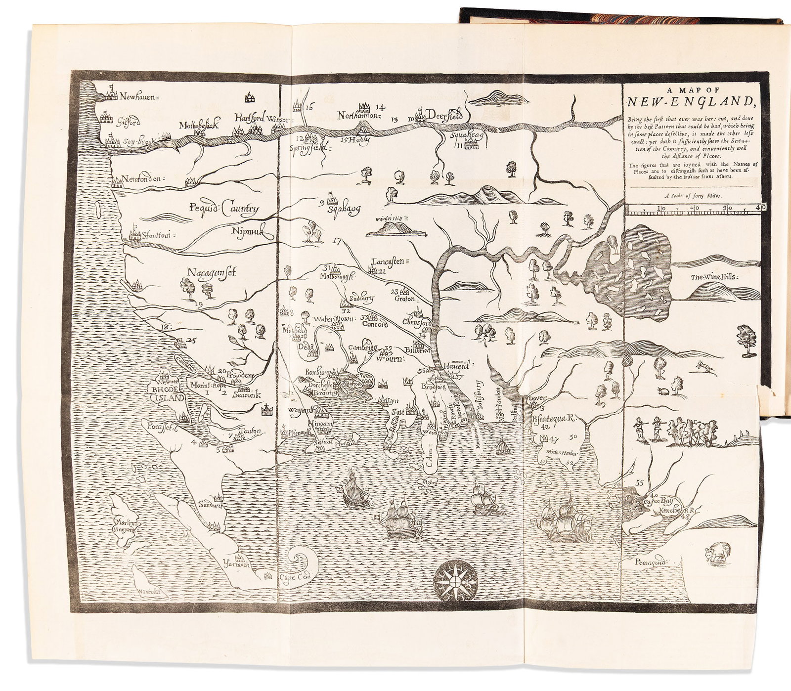 (COLONIAL WARS.) William Hubbard. The History of the Indian Wars in New England. Roxbury, MA, 1865 (1 of 1)