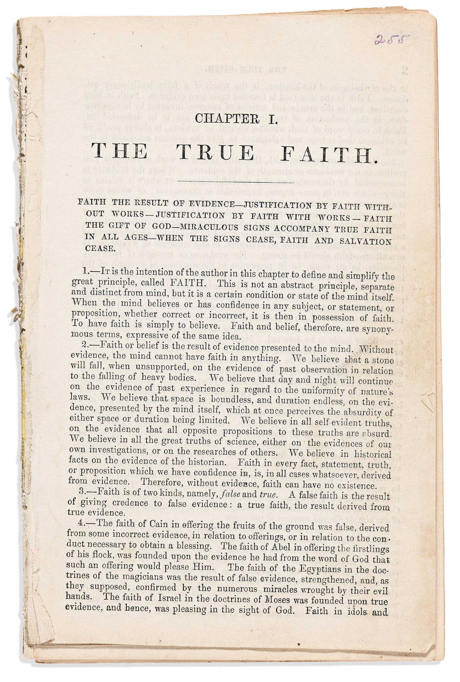 (MORMONS.) [Orson Pratt.] The True Faith, and 7 other tracts. [London: L.D.S. Book and Star Depot, (1 of 1)
