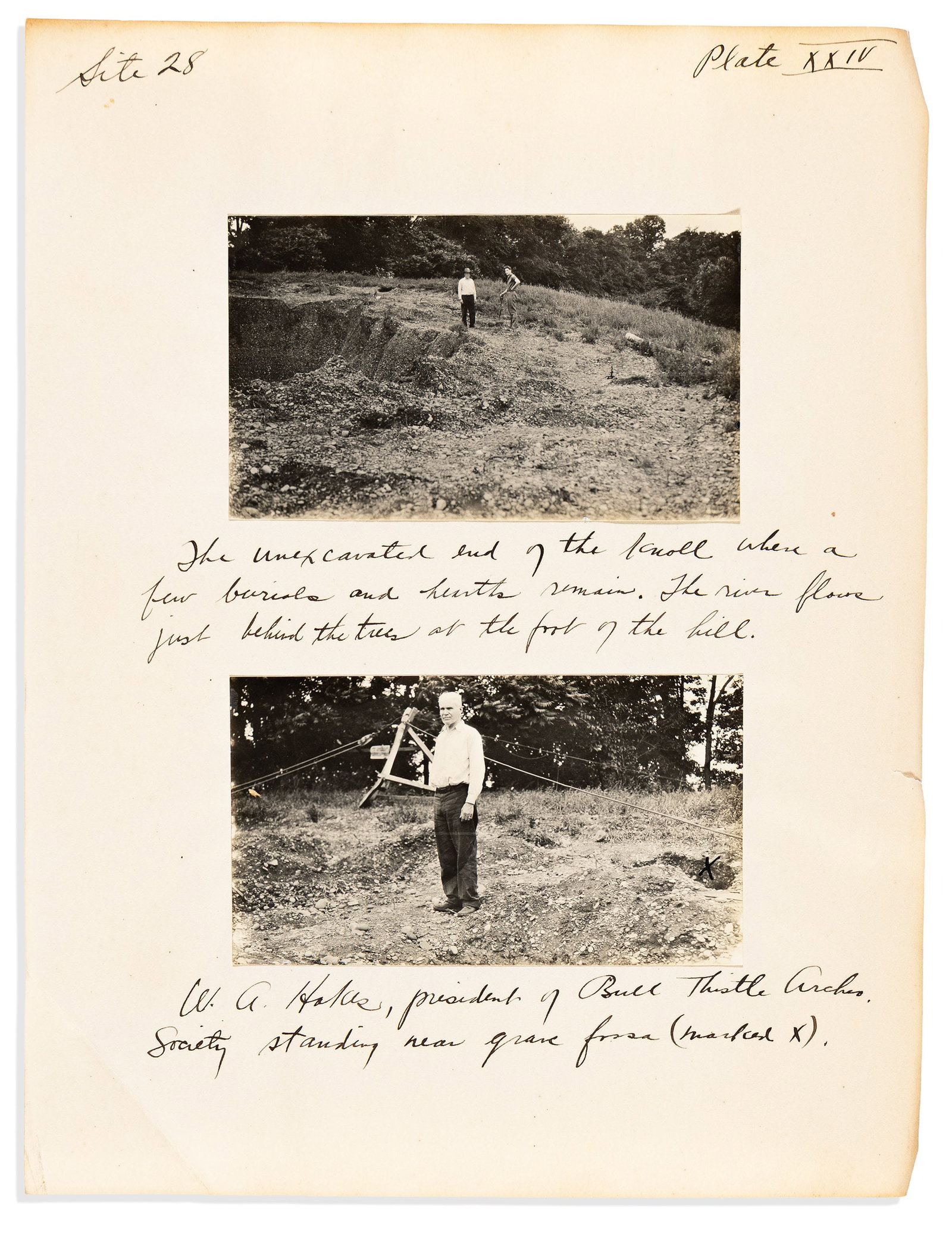 (NEW YORK.) William A. Ritchie. Typescript illustrated report on archaeological expeditions in New (1 of 2)
