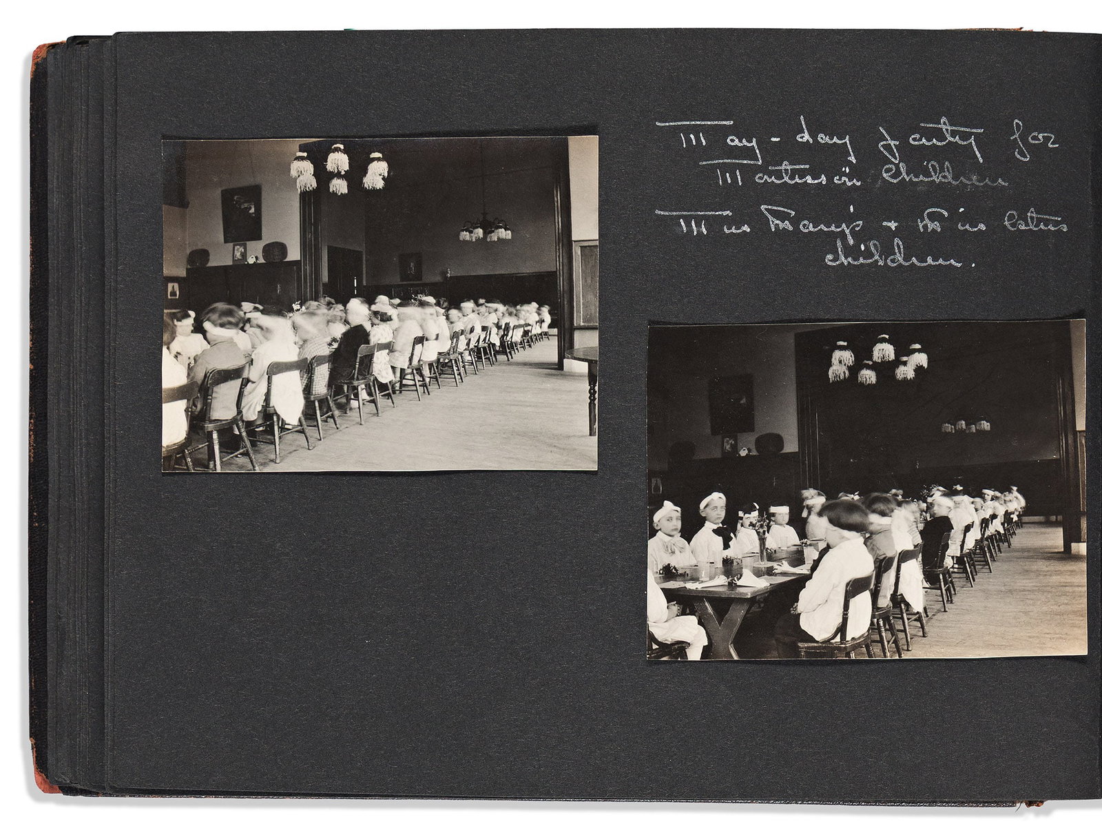 (NEW YORK CITY.) Caryl Keating. Photo album of an early Montessori educator in the Lower East Side.: Caryl Keating. Photo album of an early Montessori educator in the Lower East Side. New York and elsewhere, circa 1917-1919 246 photographs mounted on 31 album leaves, with some captioning. Oblong 4to,