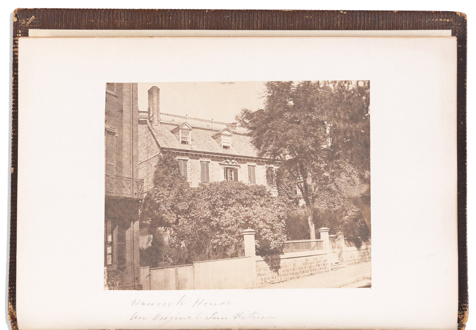 (PHOTOGRAPHY.) Homes of American Statesmen, 1854: Homes of American Statesmen. New York, 1854 Frontispiece salt-print photograph, illustrated additional title page, 16 facsimile manuscripts, plus text illustrations. viii, 469 pages. 4to, contemporary