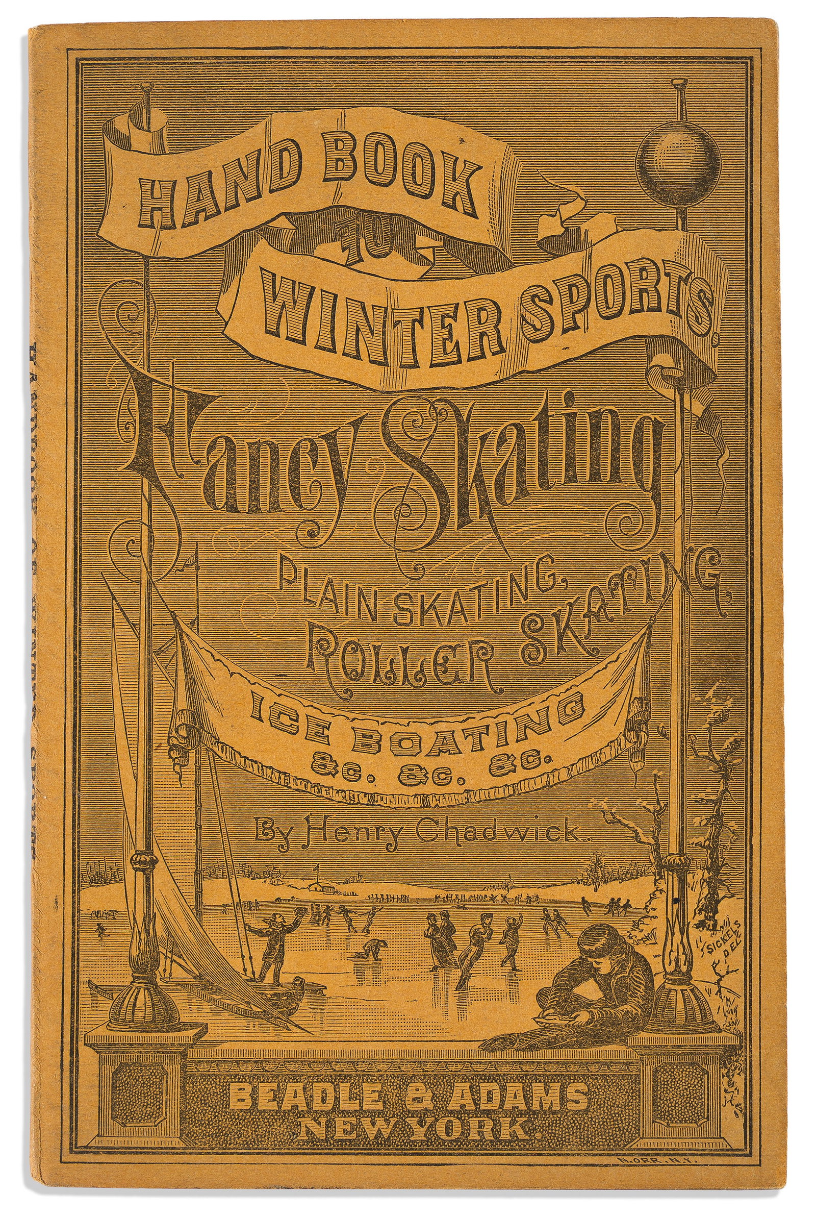 (SPORTS.) Henry Chadwick. Handbook of Winter Sports. New York: Beadle & Adams, [1879] (1 of 1)