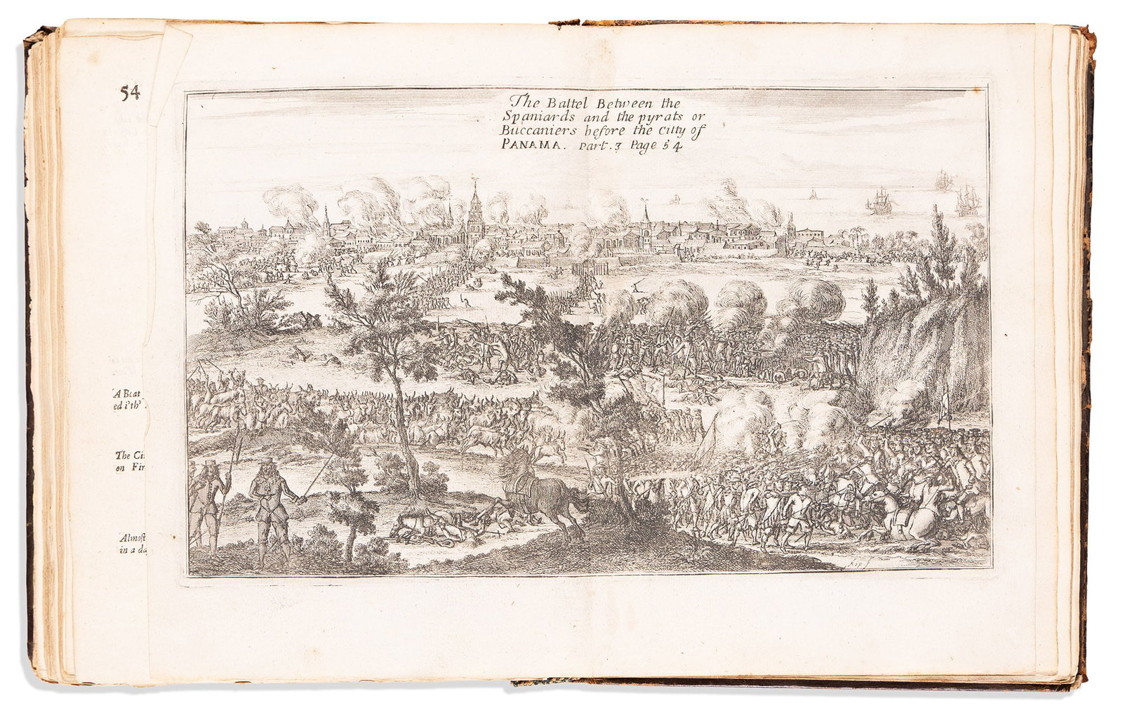 (PIRATES.) Alexandre Exquemelin. Bucaniers of America. London, 1684 (1 of 3)