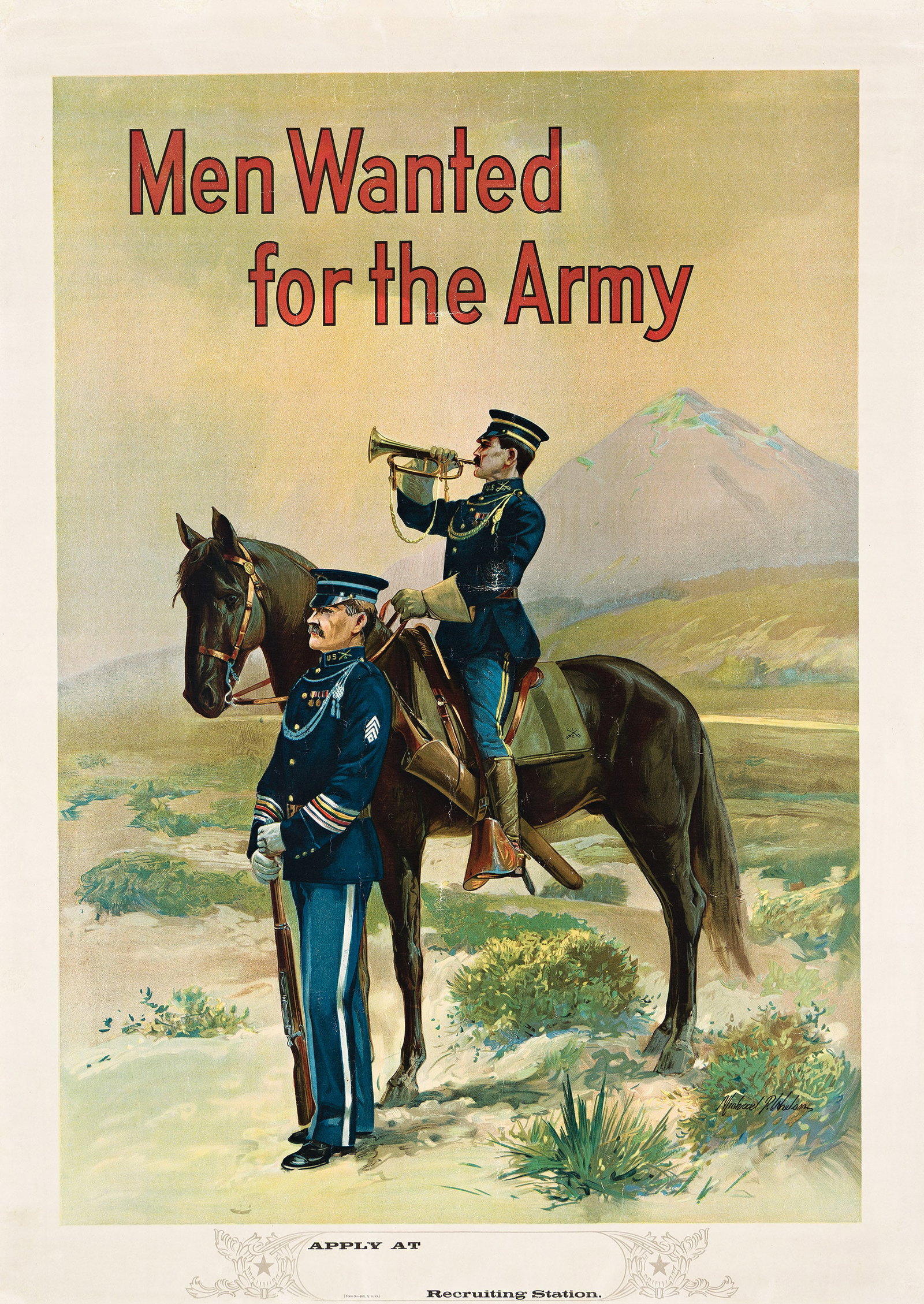 Michael P. Whelan, Men Wanted for the Army. 1908. (1 of 1)