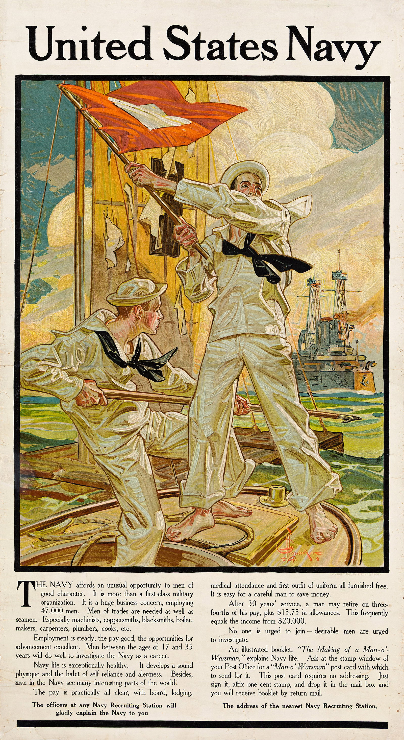 Joseph Christian Leyendecker, United States Navy. 1910. (1 of 1)