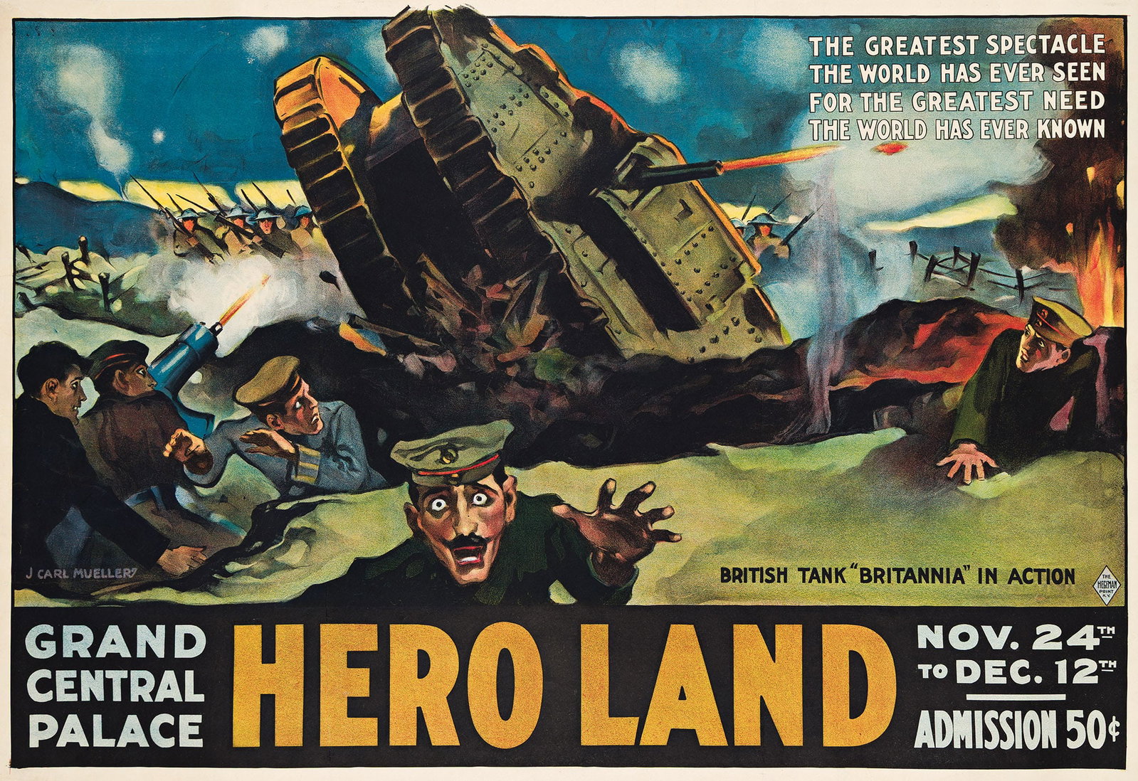 J. Carl Mueller, Hero Land / Grand Central Palace. 1917. (1 of 1)