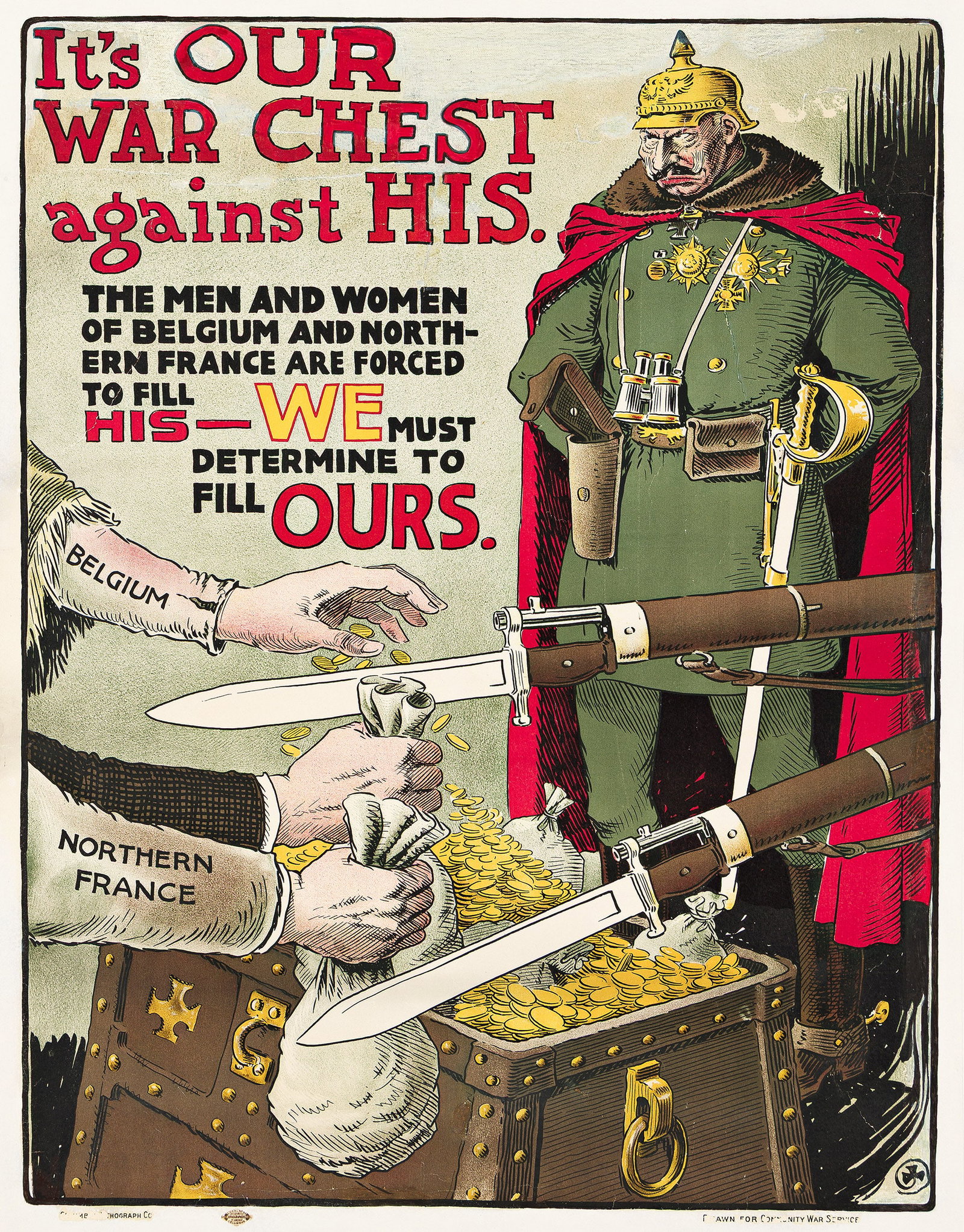 William Addison Ireland, It's Our War Chest against His. 1918. (1 of 1)