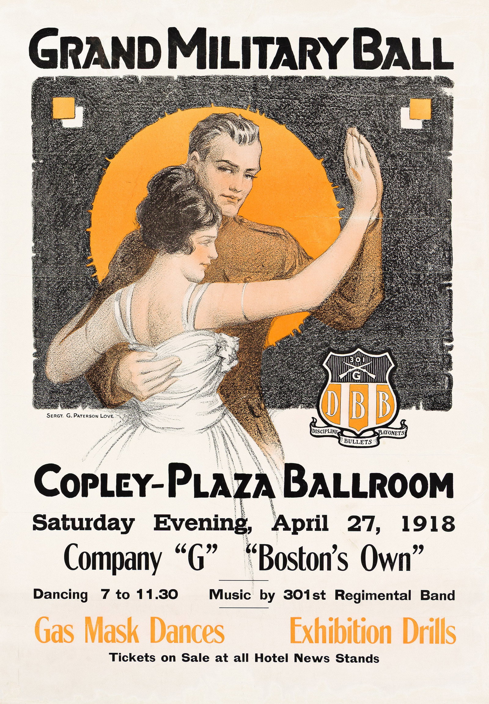 George Patterson Love, Grand Military Ball / Copley - Plaza Ballroom. 1918. (1 of 1)