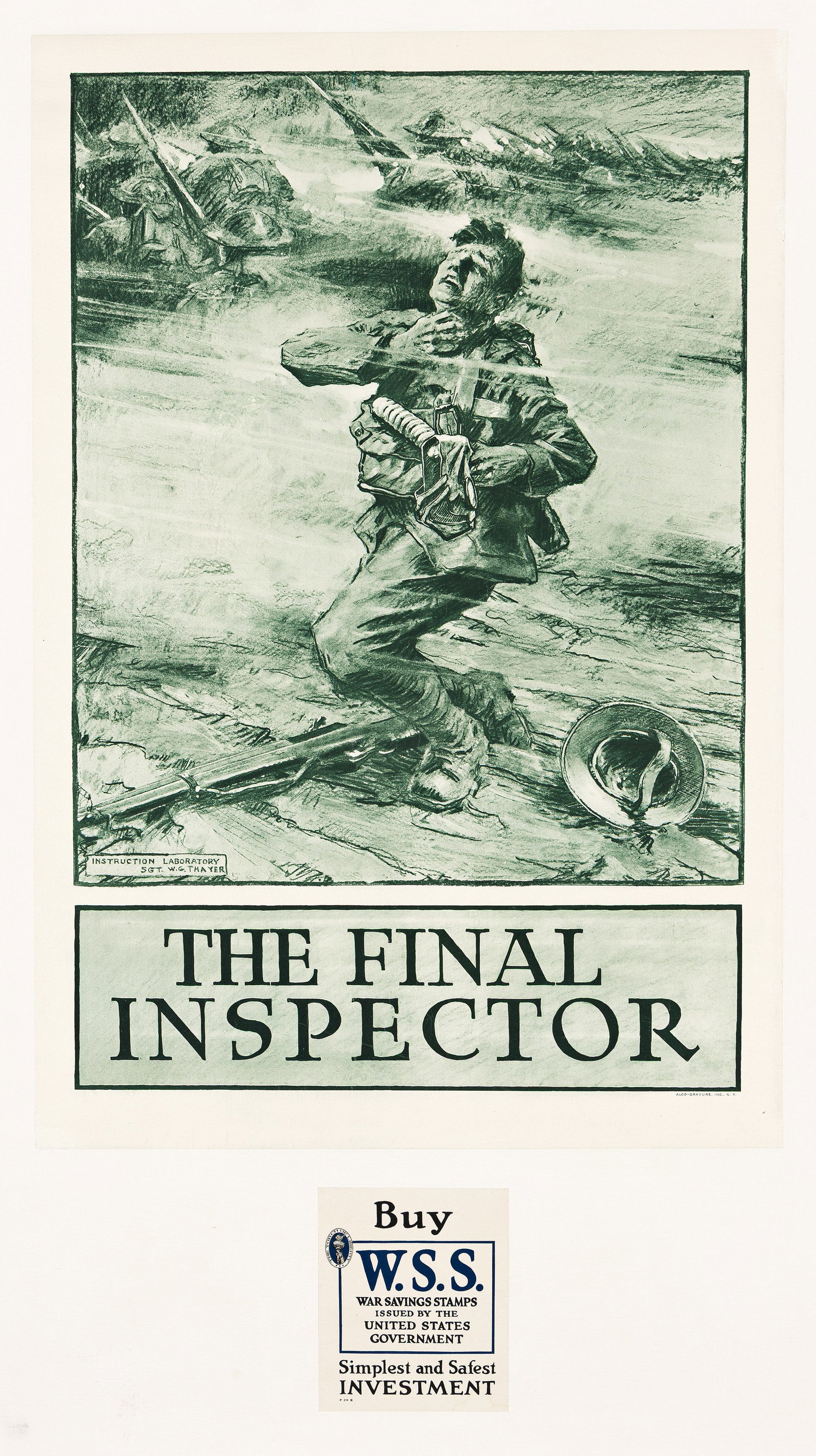 Sgt. W.G. Thayer, The Final Inspector. Circa 1918. (1 of 1)