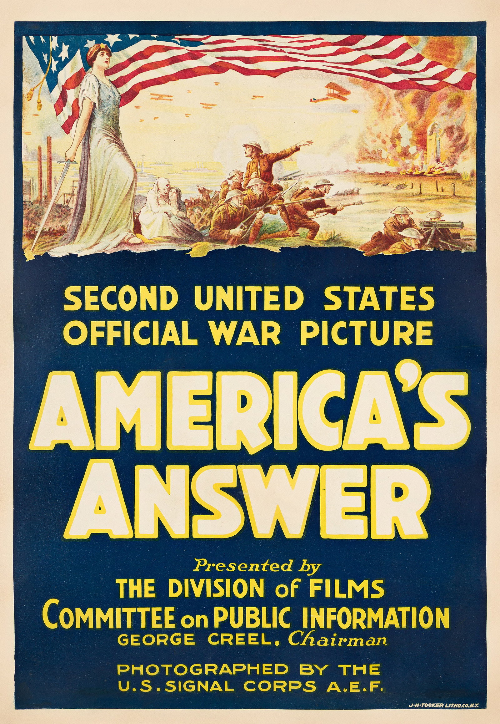Designer Unknown, America's Answer / Official War Picture. Circa 1918. (1 of 1)