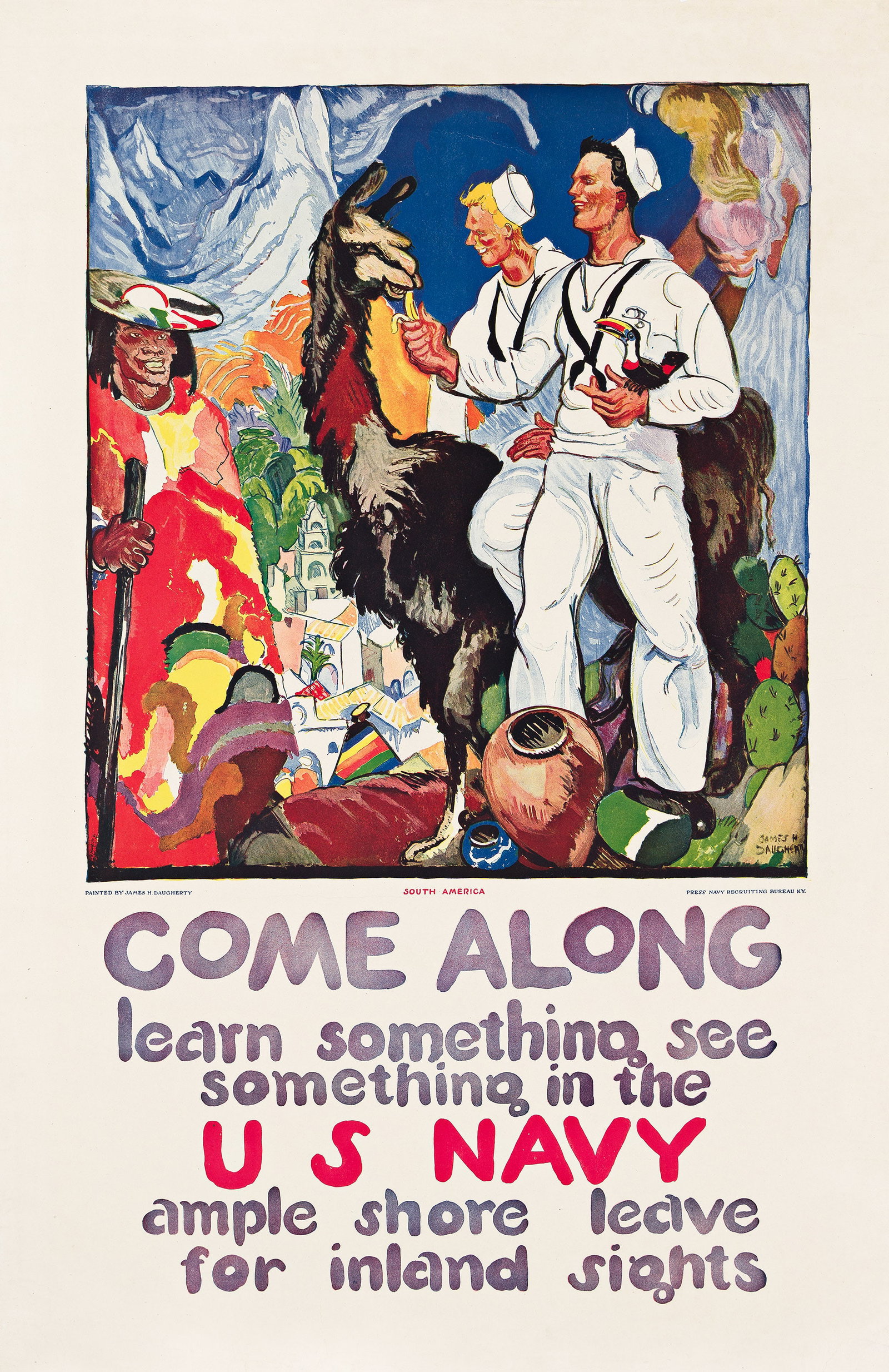 James H. Daugherty, South America / Come Along Learn Something, See Something in the US Navy. 1919. (1 of 1)