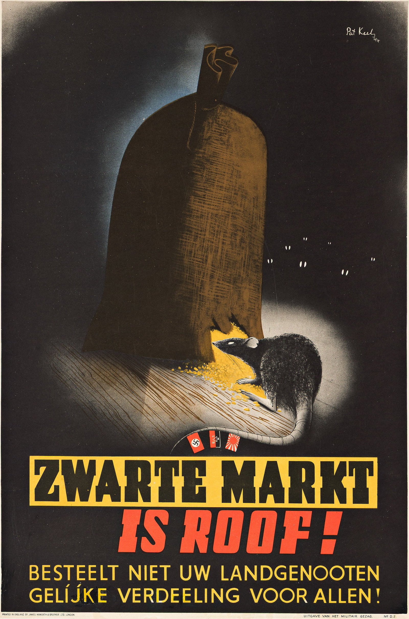Patrick Cokayne Keely, Zwarte Markt is Roof! 1944. (1 of 1)