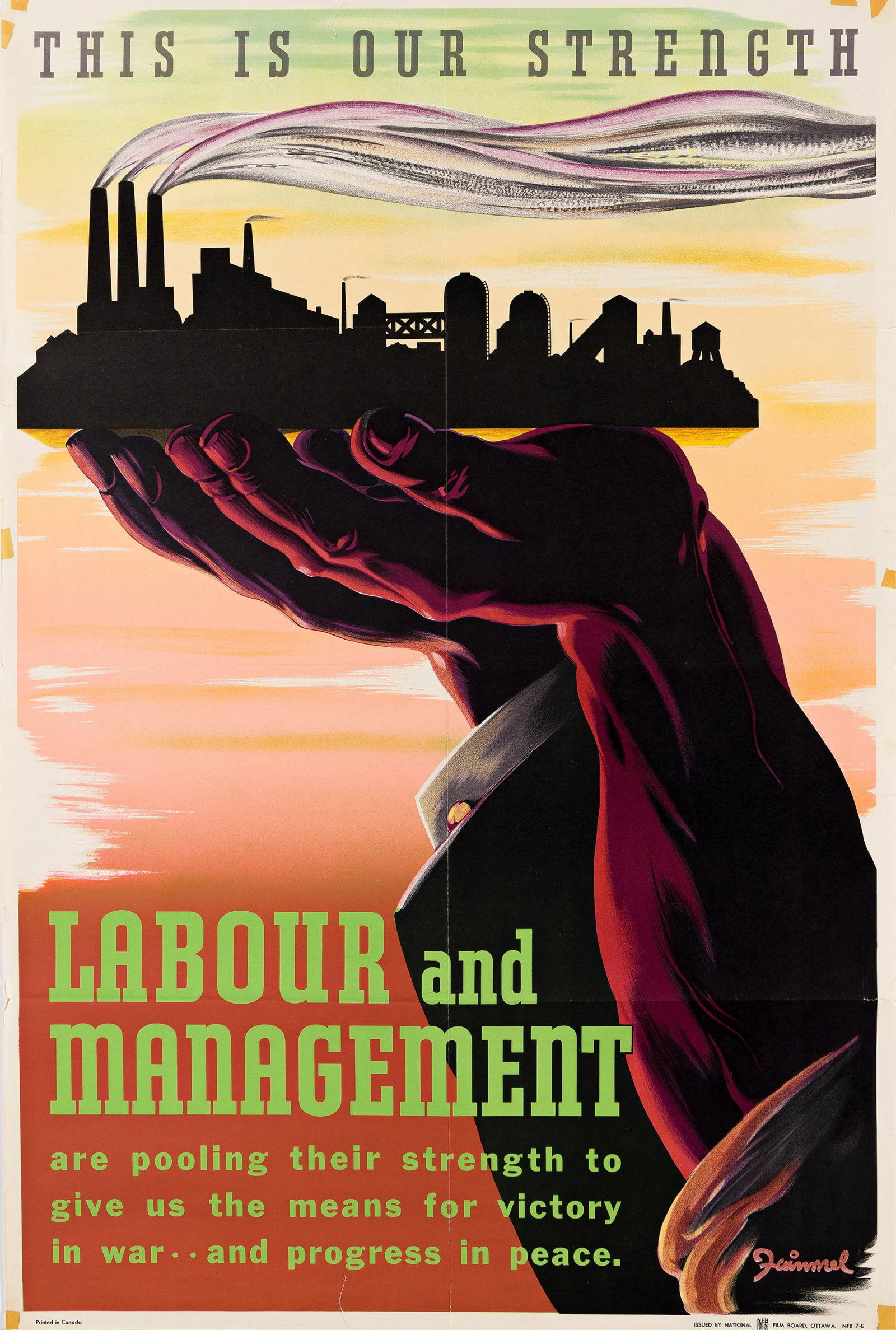 Various Artists, [World War II / Canada]. Group of 4 posters. Circa 1940s. (1 of 1)