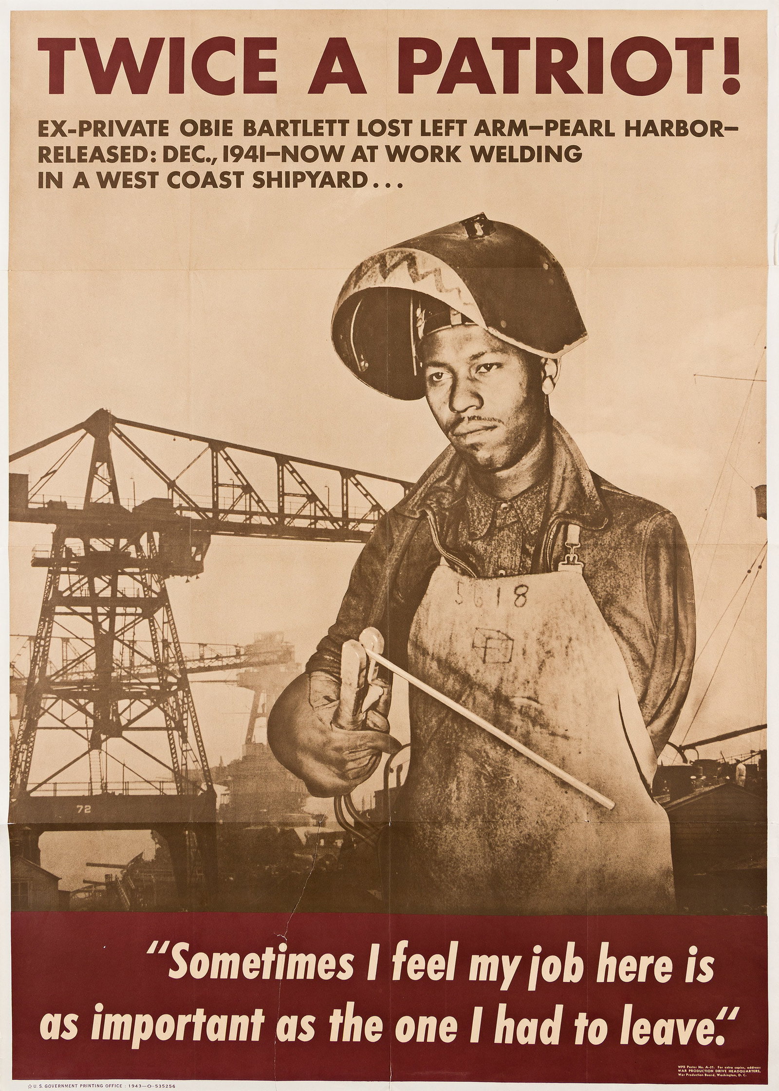 Designer Unknown, [World War II / United States]. Group of 3 posters. 1940s. (1 of 1)