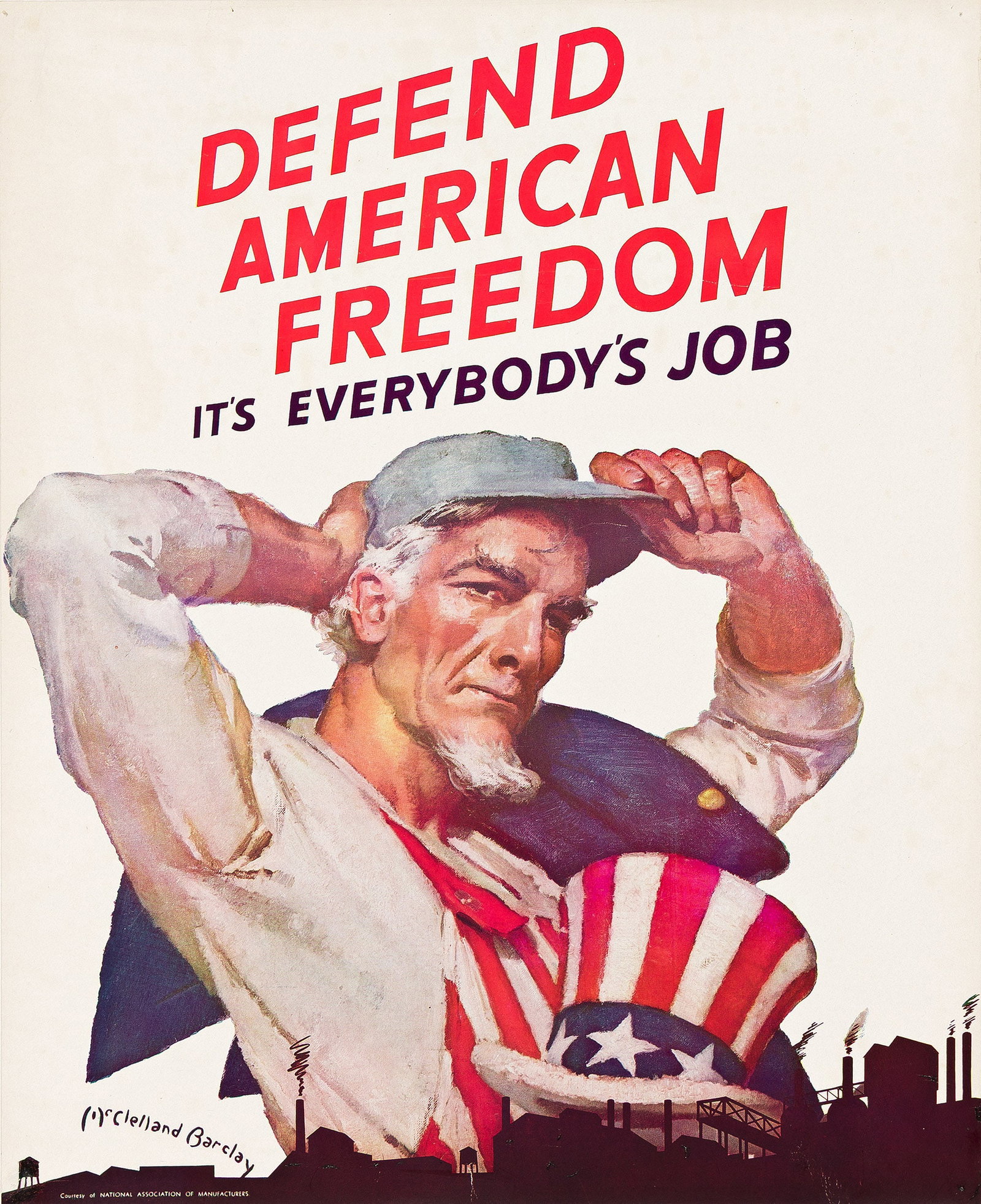 McClelland Barclay, Defend American Freedom / It's Everybody's Job. 1942. (1 of 1)