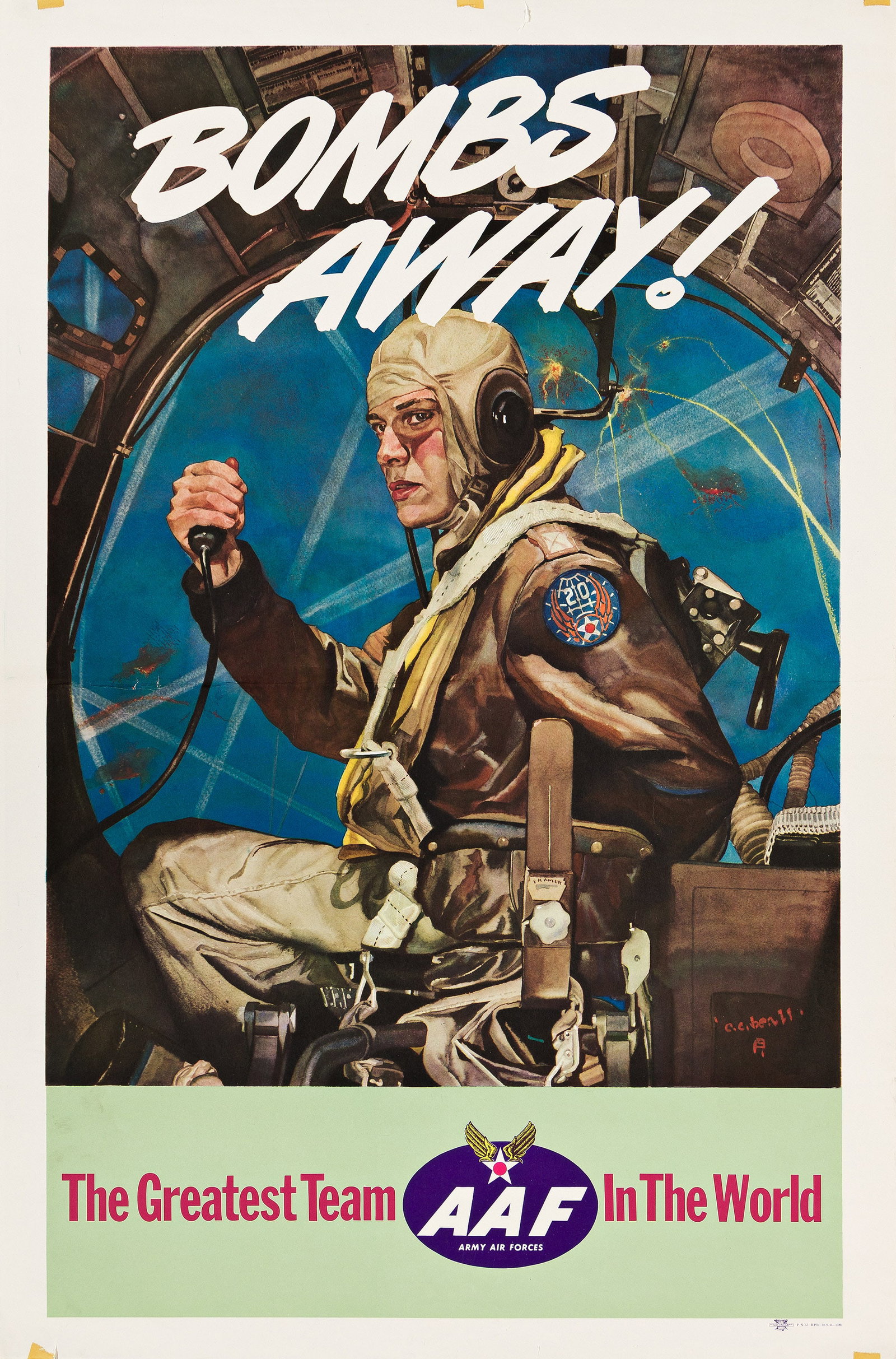 Cecil Calvert Beall, Bombs Away! AAF. 1944. (1 of 1)