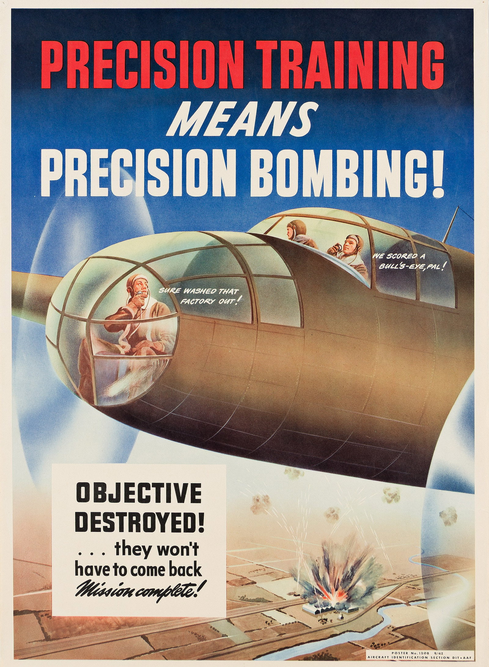 Various Artists, [Precision Bombing]. Group of 5 Posters. 1942. (1 of 1)