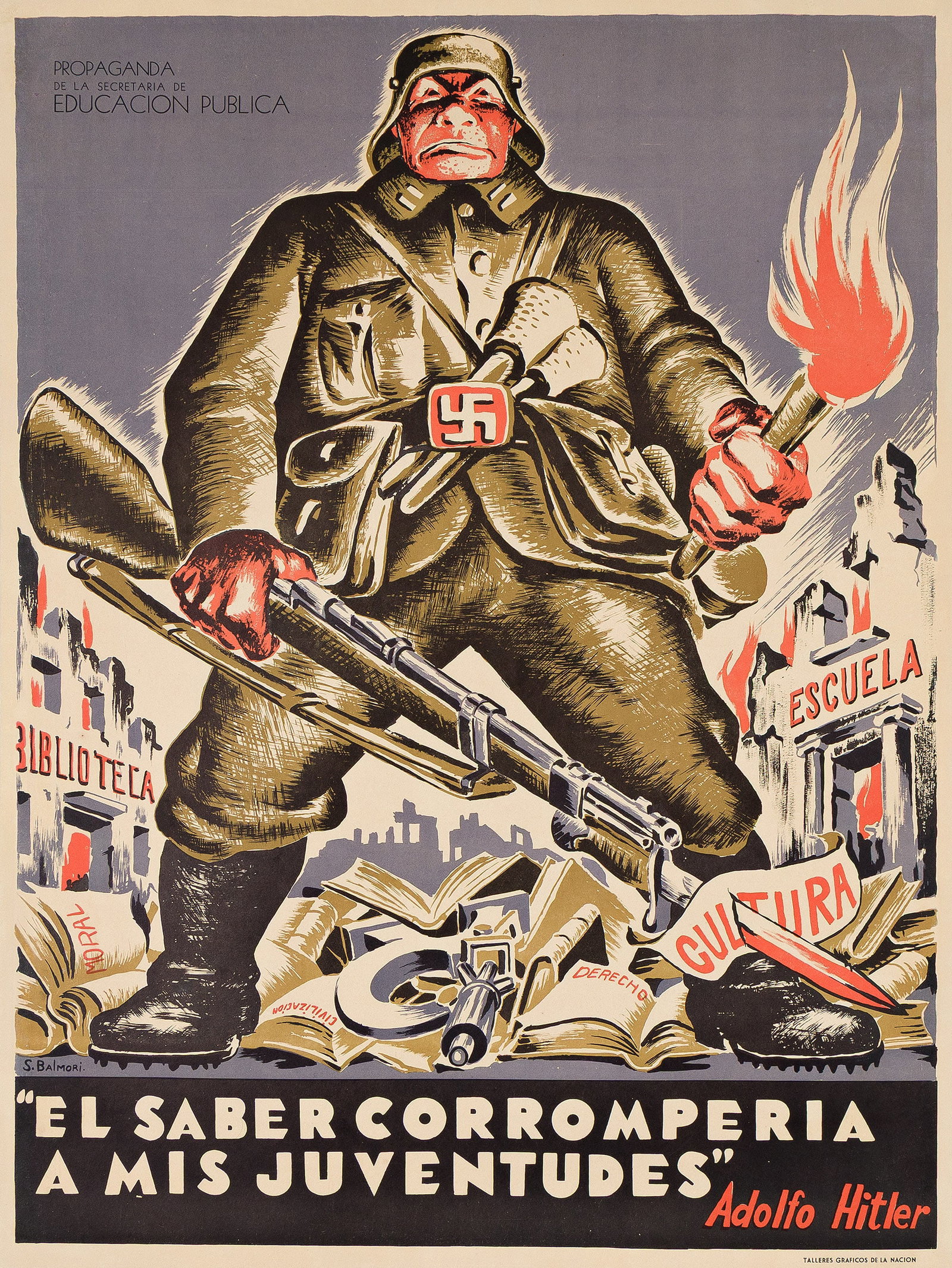 Santos Balmori Picazo, "El Saber Corromperia a Mis Juventudes." 1943. (1 of 2)