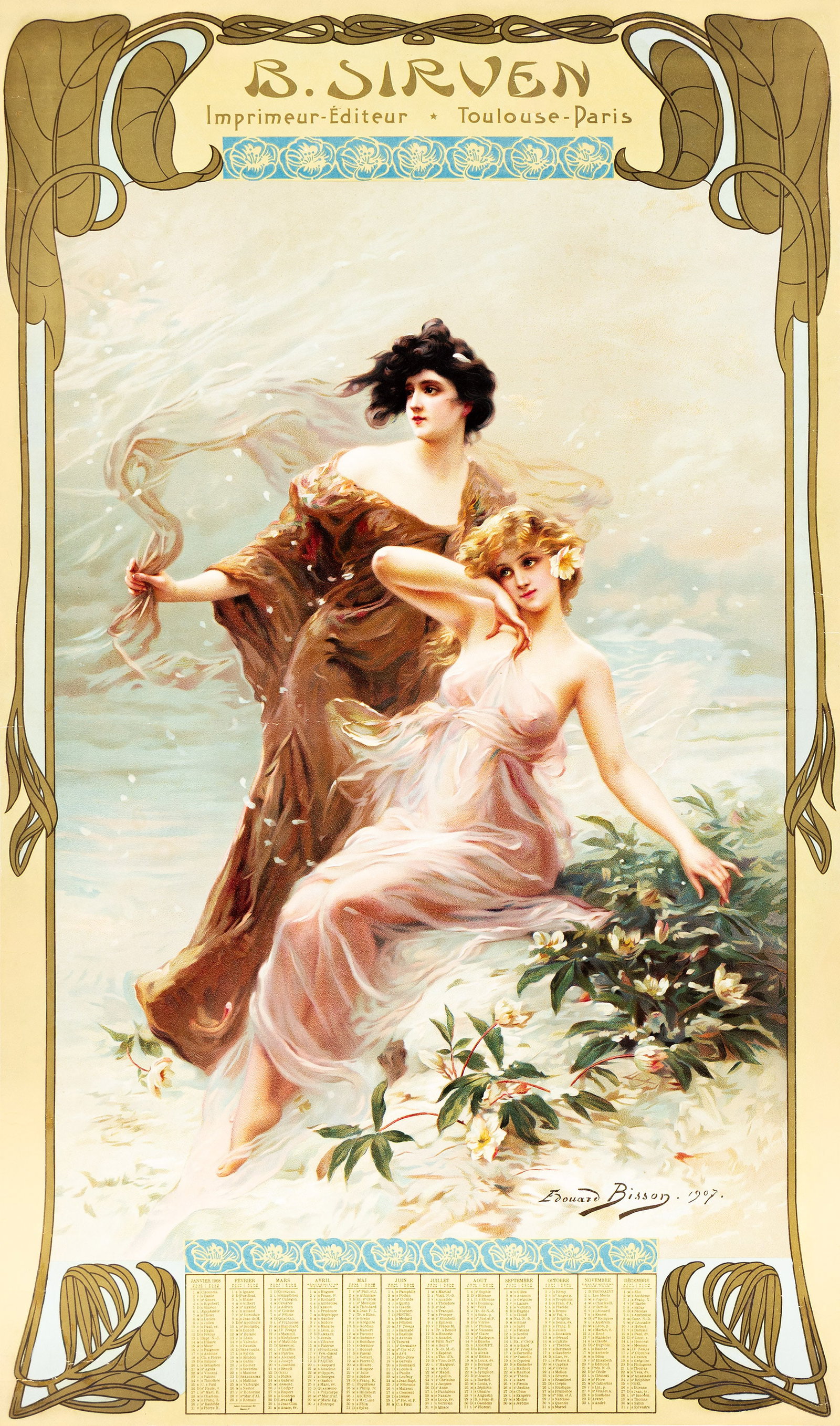 Edouard Bisson, B. Sirven [Winter & Summer]. 1907. (1 of 1)
