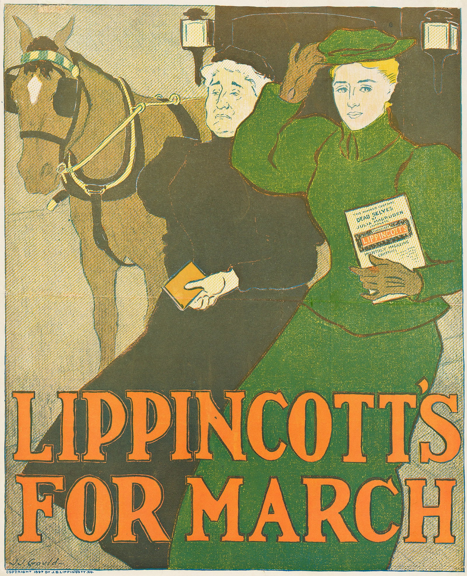 Edward Penfield, Lippincott's For March. 1897. (1 of 1)