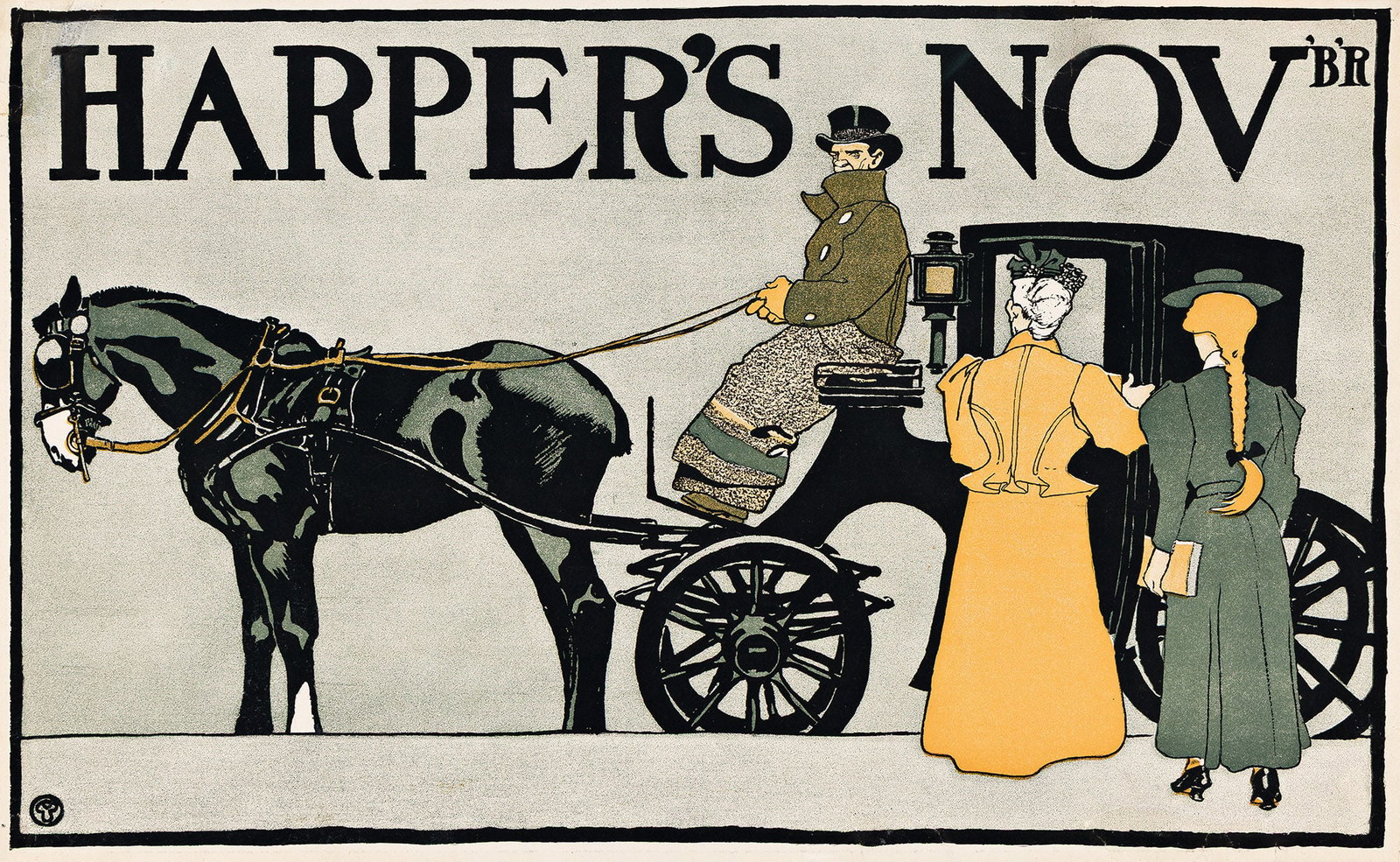 Edward Penfield, Harper's November. 1898. (1 of 1)