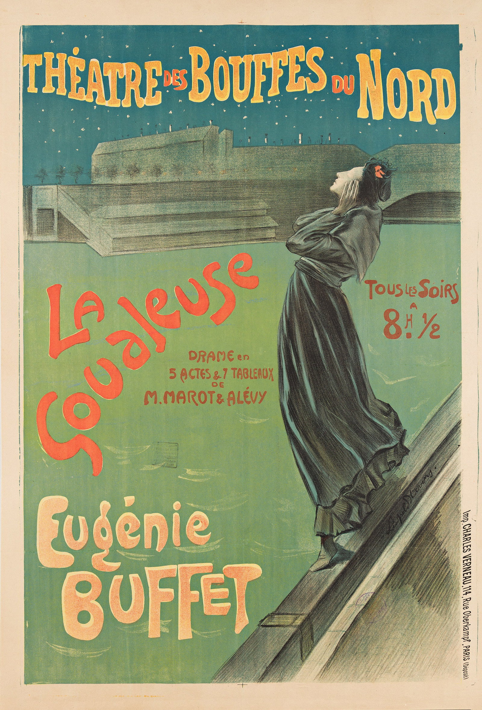 Leopold Stevens, La Goualeuse / Eugénie Buffet. Circa 1898. (1 of 1)