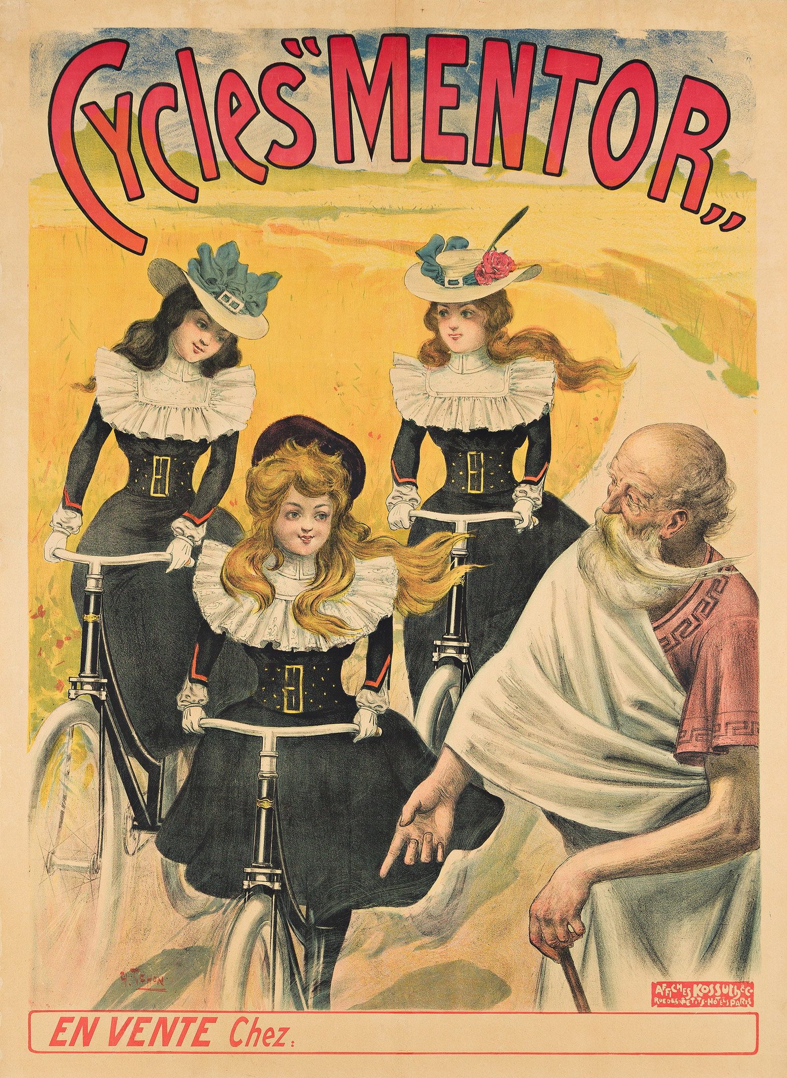 Designer Unknown, Cycles "Mentor." Circa 1896. (1 of 1)