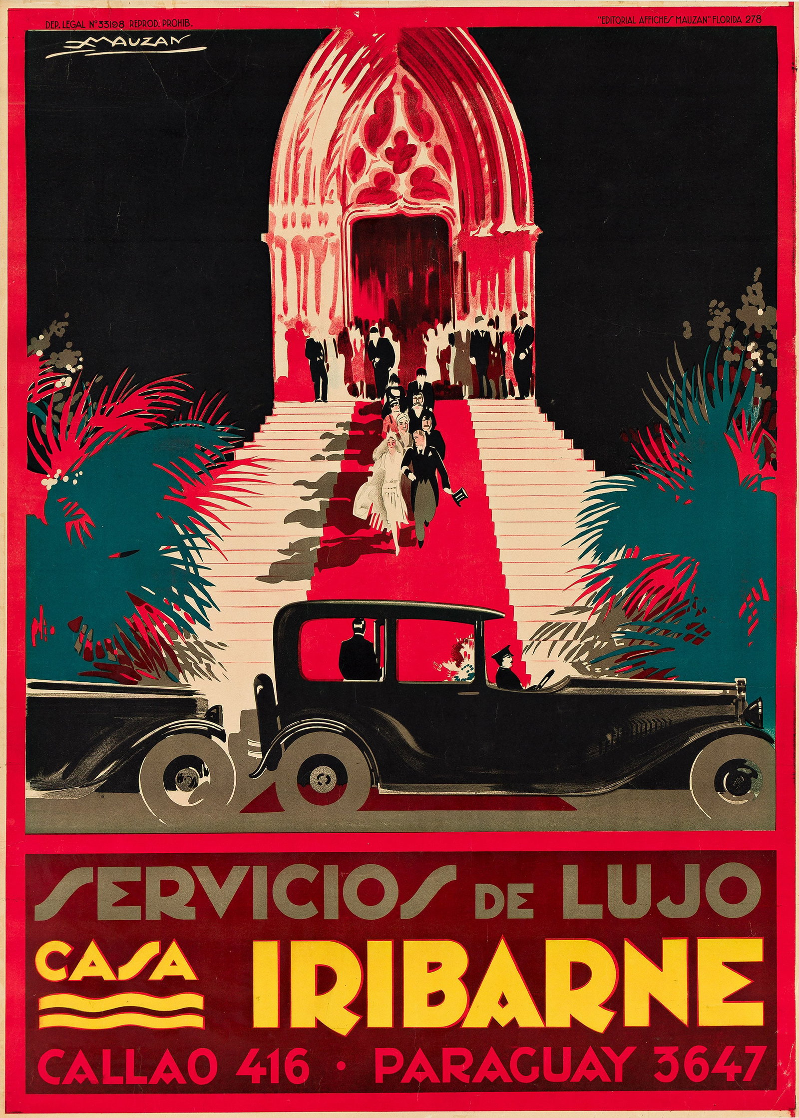 Achille Lucien Mauzan, Servicios de Lujo Casa Iribarne. 1932. (1 of 1)