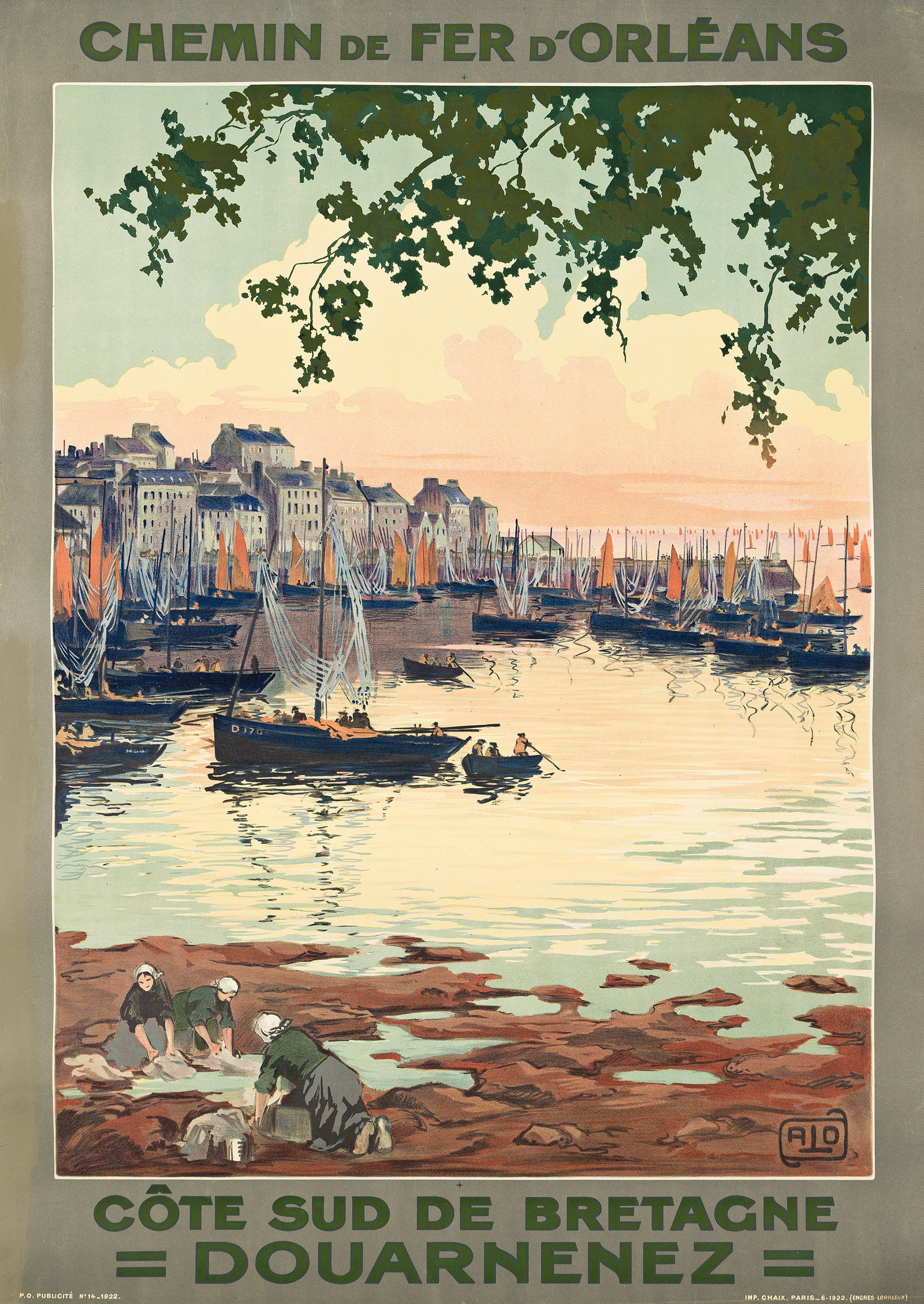 Léon Constant-Duval, Côte Sud de Bretagne Douarnenez. 1922. (1 of 1)