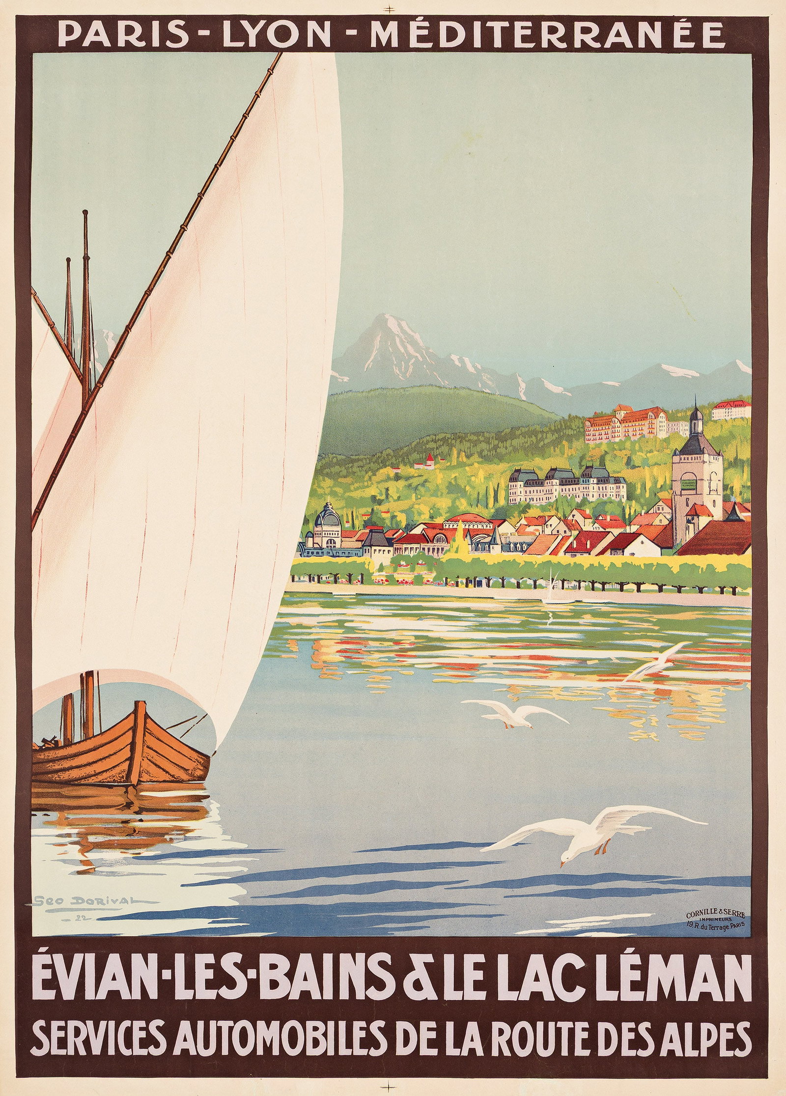 George Dorival, Évian - Les - Bains & Le Lac Léman. 1922. (1 of 1)
