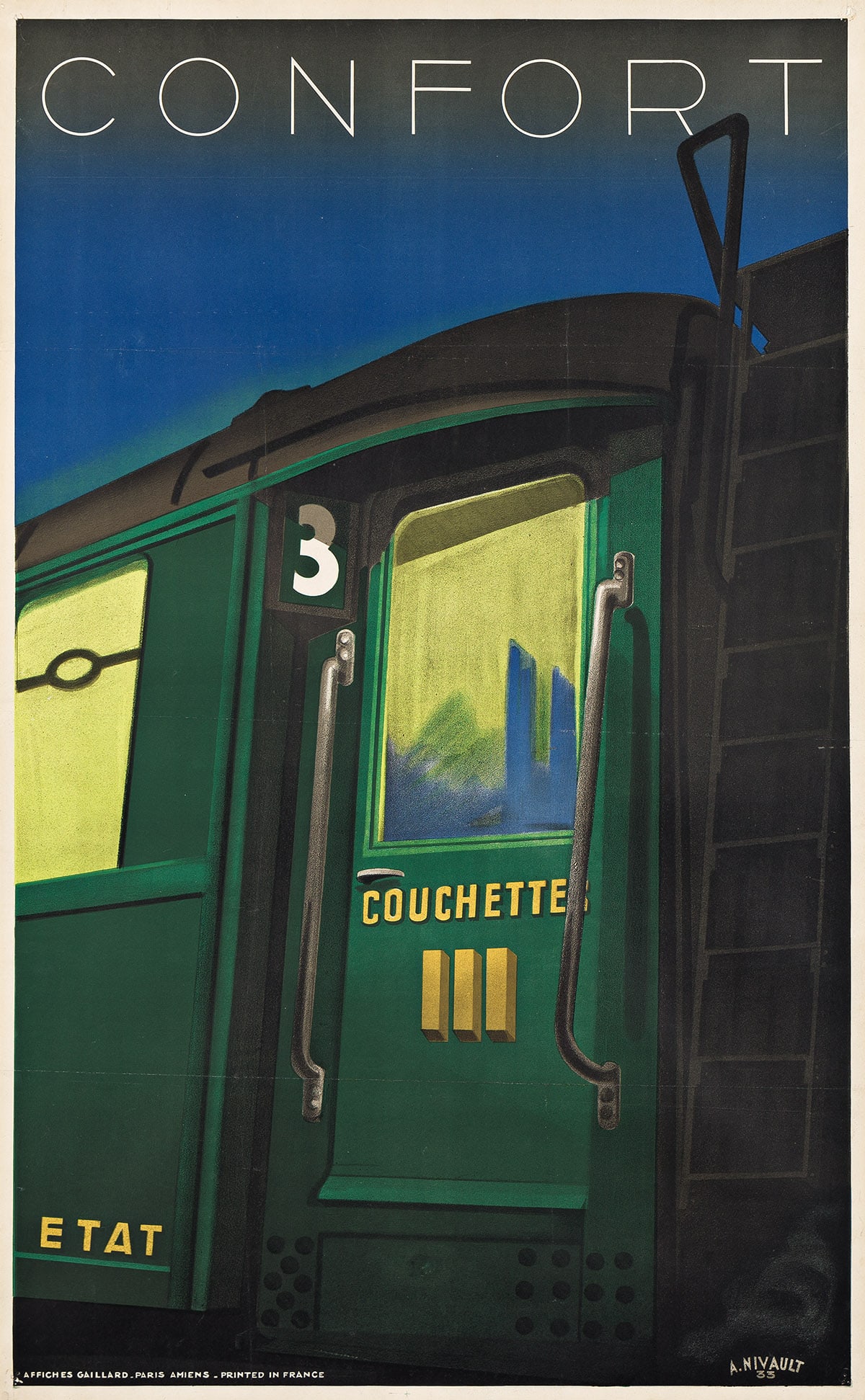 André Nivault, Confort / Couchettes. 1933. (1 of 1)