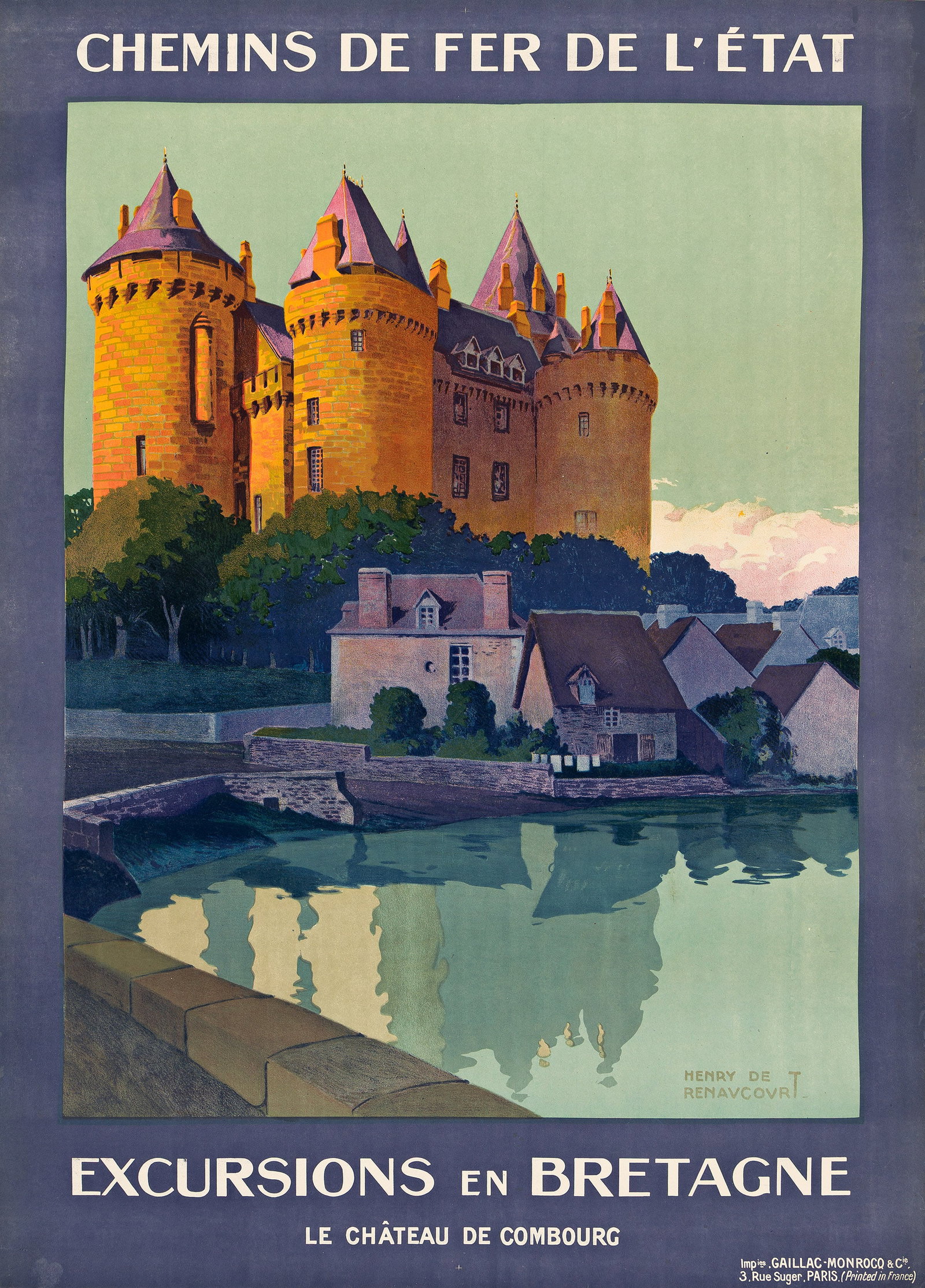 Henry "de" Renaucourt, Dates Unknown, Excursions en Bretagne / Le Château de Combourg. Circa (1 of 1)