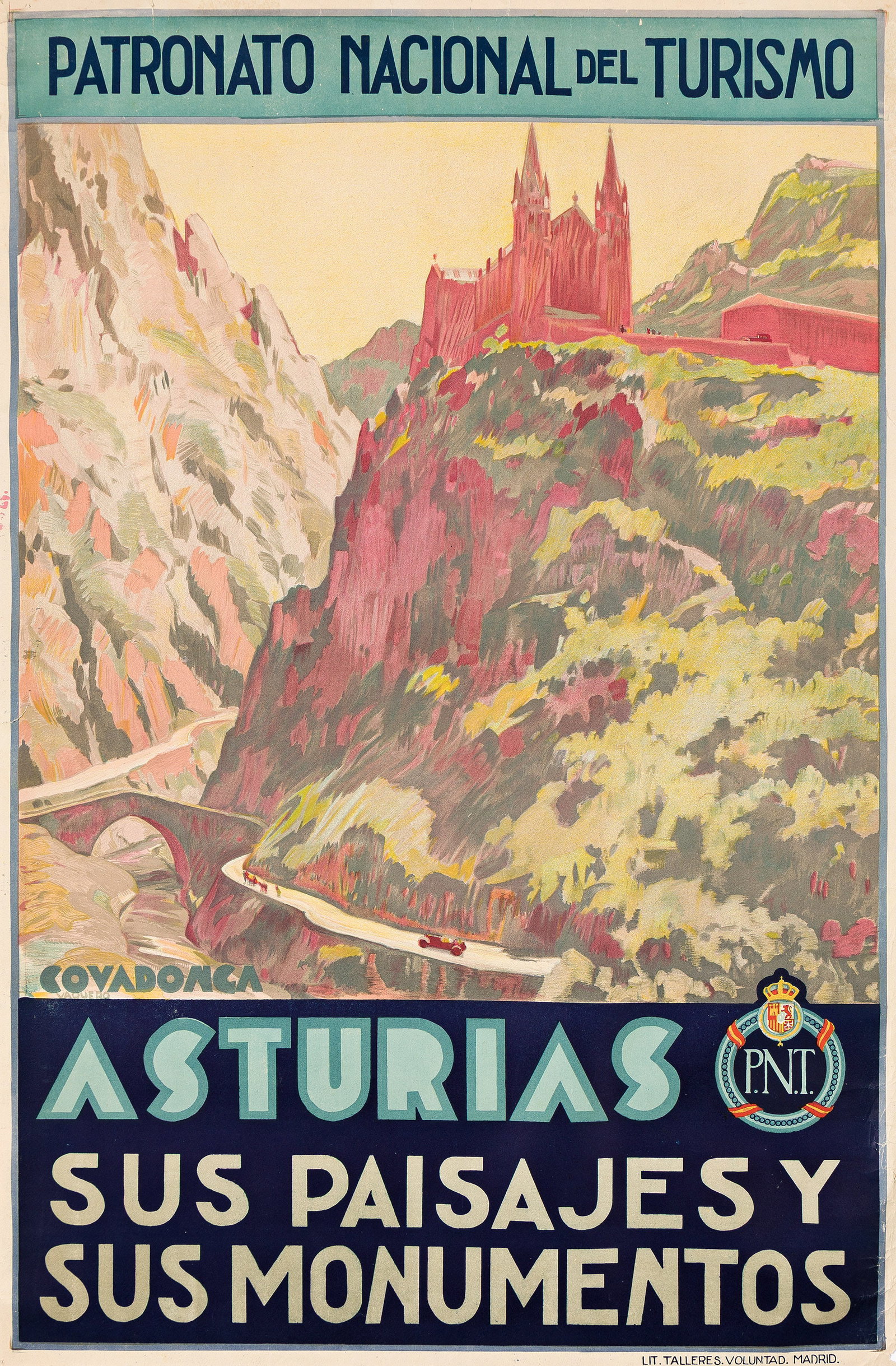 Vaquero, Asturias / Sus Paisajes y Sus Monumentos. Circa 1930s.: Vaquero Dates Unknown Asturias / Sus Paisajes y Sus Monumentos. Circa 1930s. Condition B: losses, creases, abrasions, tears and tape-repaired tears in margins; tear at left edge slightly into image; p