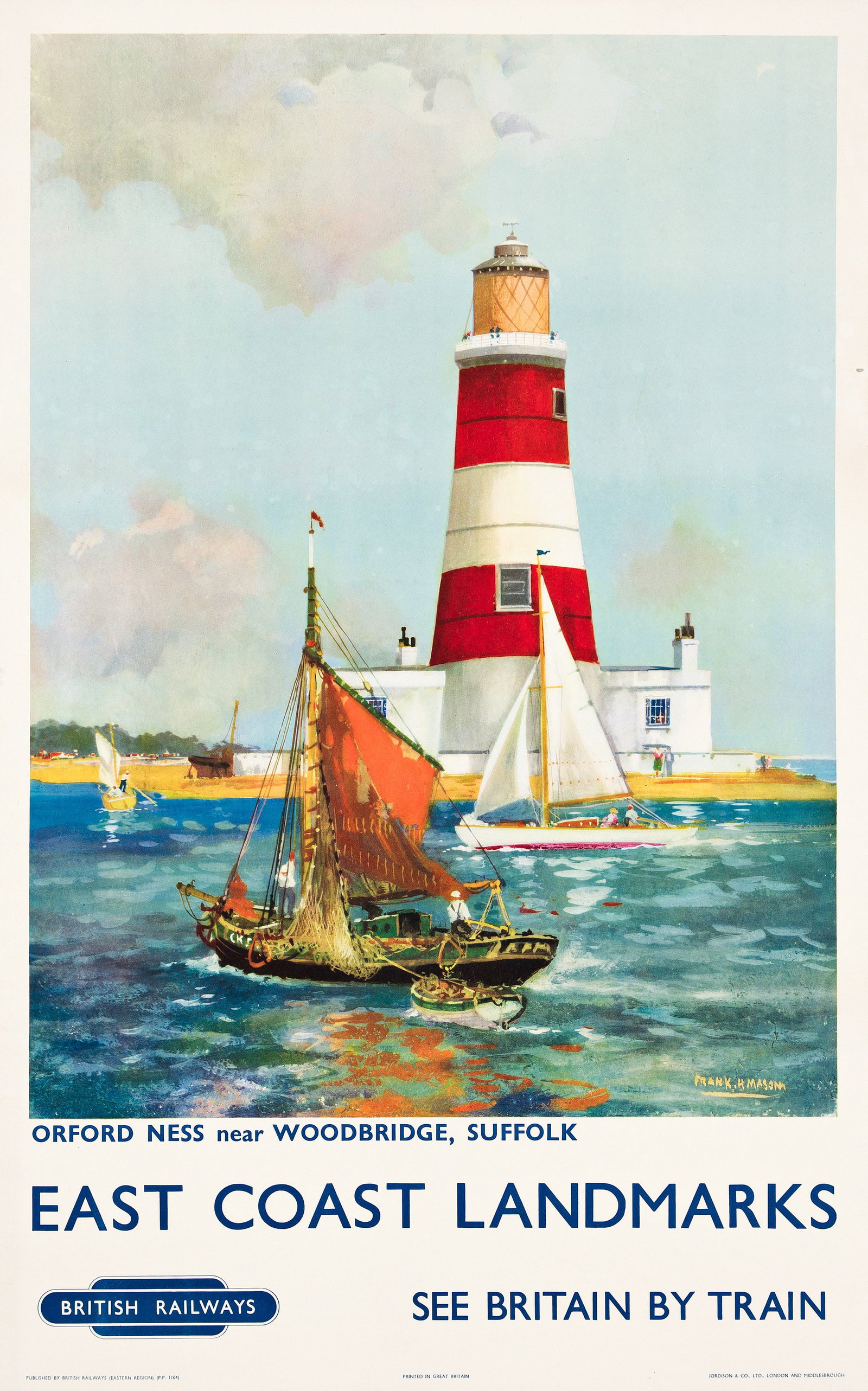 Frank H. Mason, East Coast Landmarks / British Railways. Circa 1948. (1 of 1)