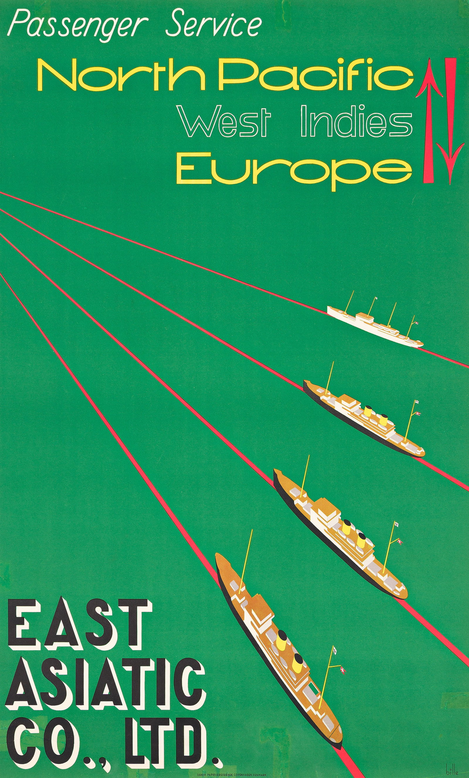 Edmond Bille, East Asiatic Co., Ltd. / North Pacific. Circa 1950. (1 of 1)
