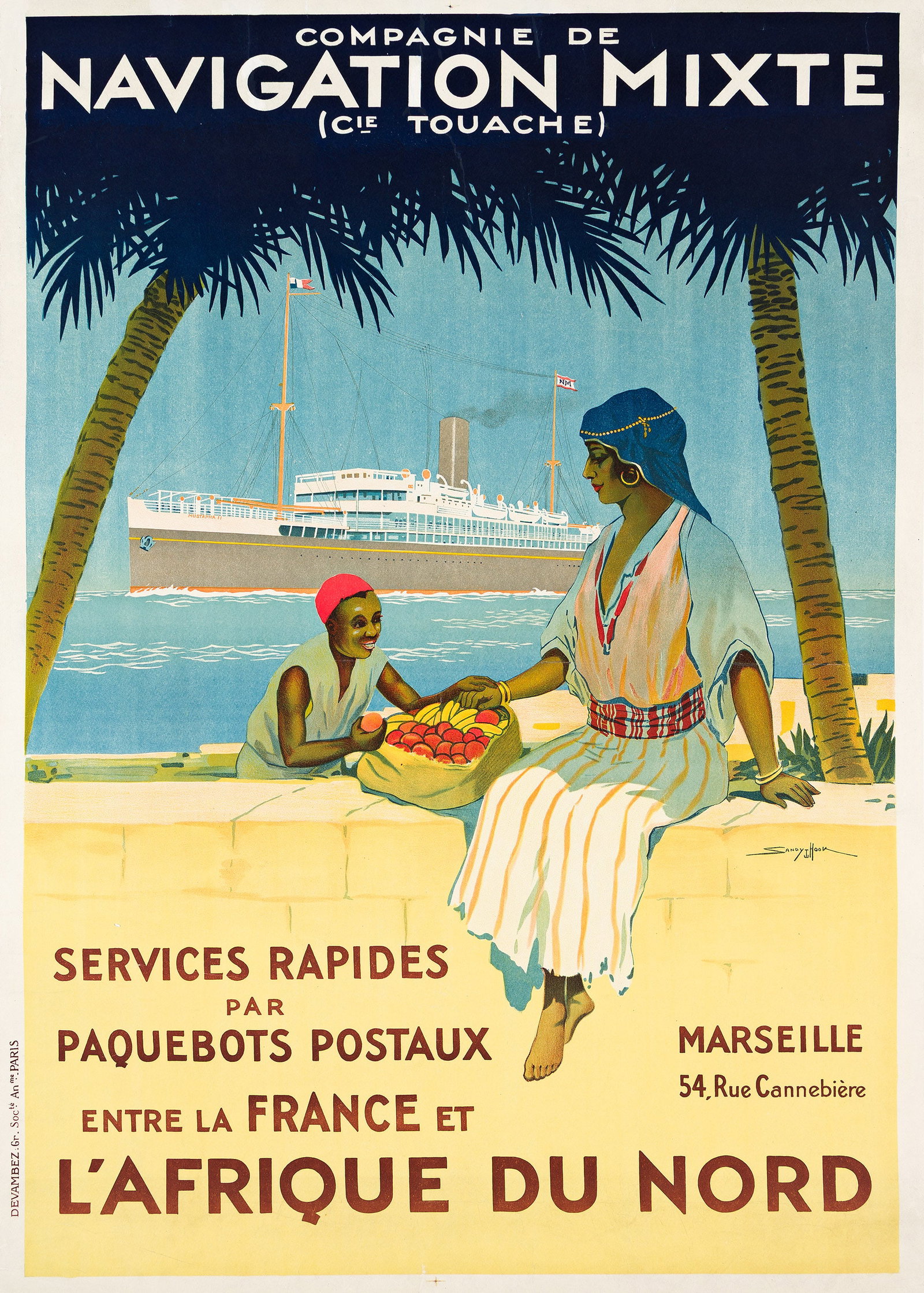 Sandy Hook (Georges Taboureau), Navigation Mixte / L'Afrique du Nord. 1920. (1 of 1)