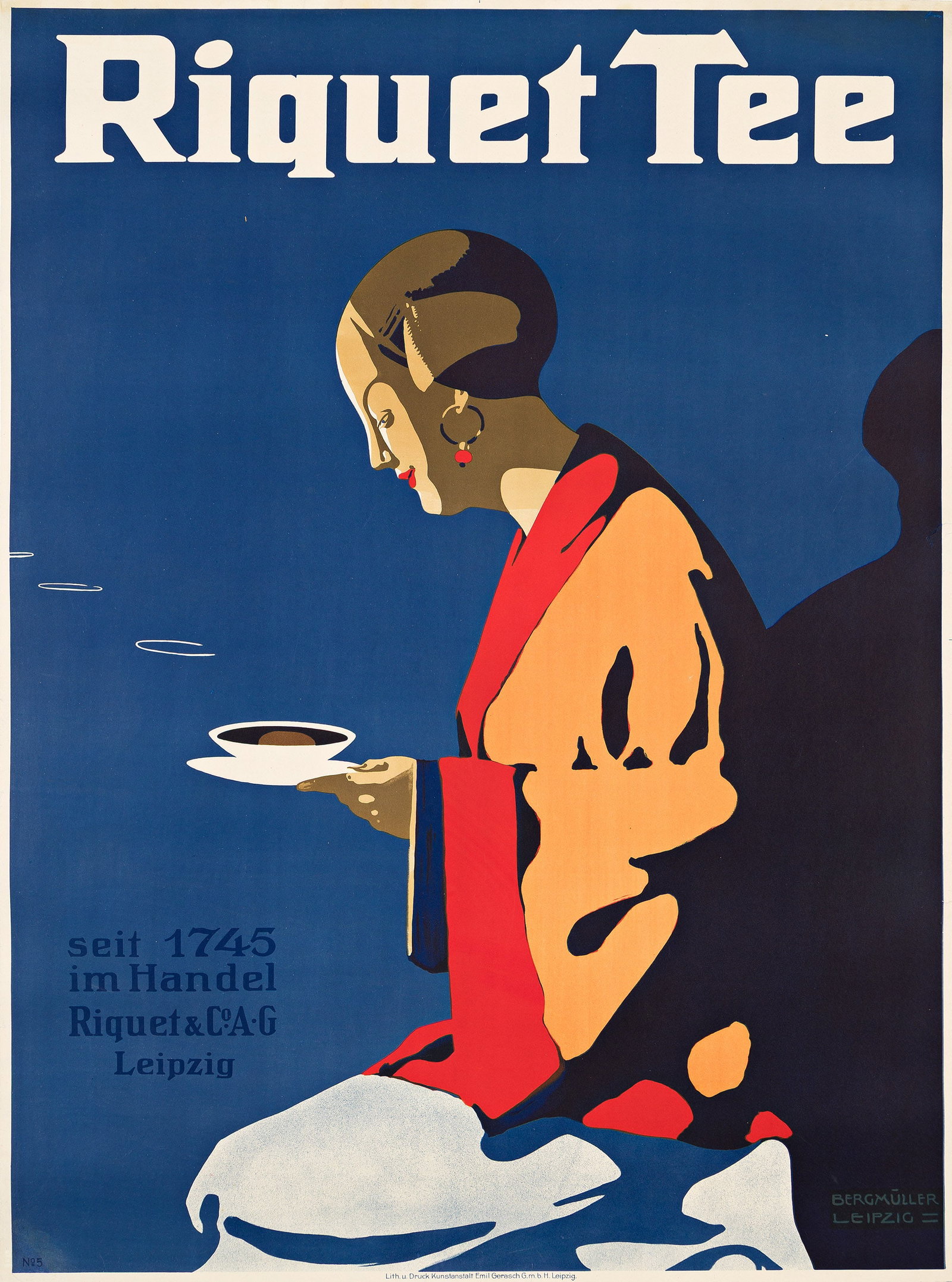 Karl Wilhelm Bergmüller, Riquet Tee. Circa 1913. (1 of 1)