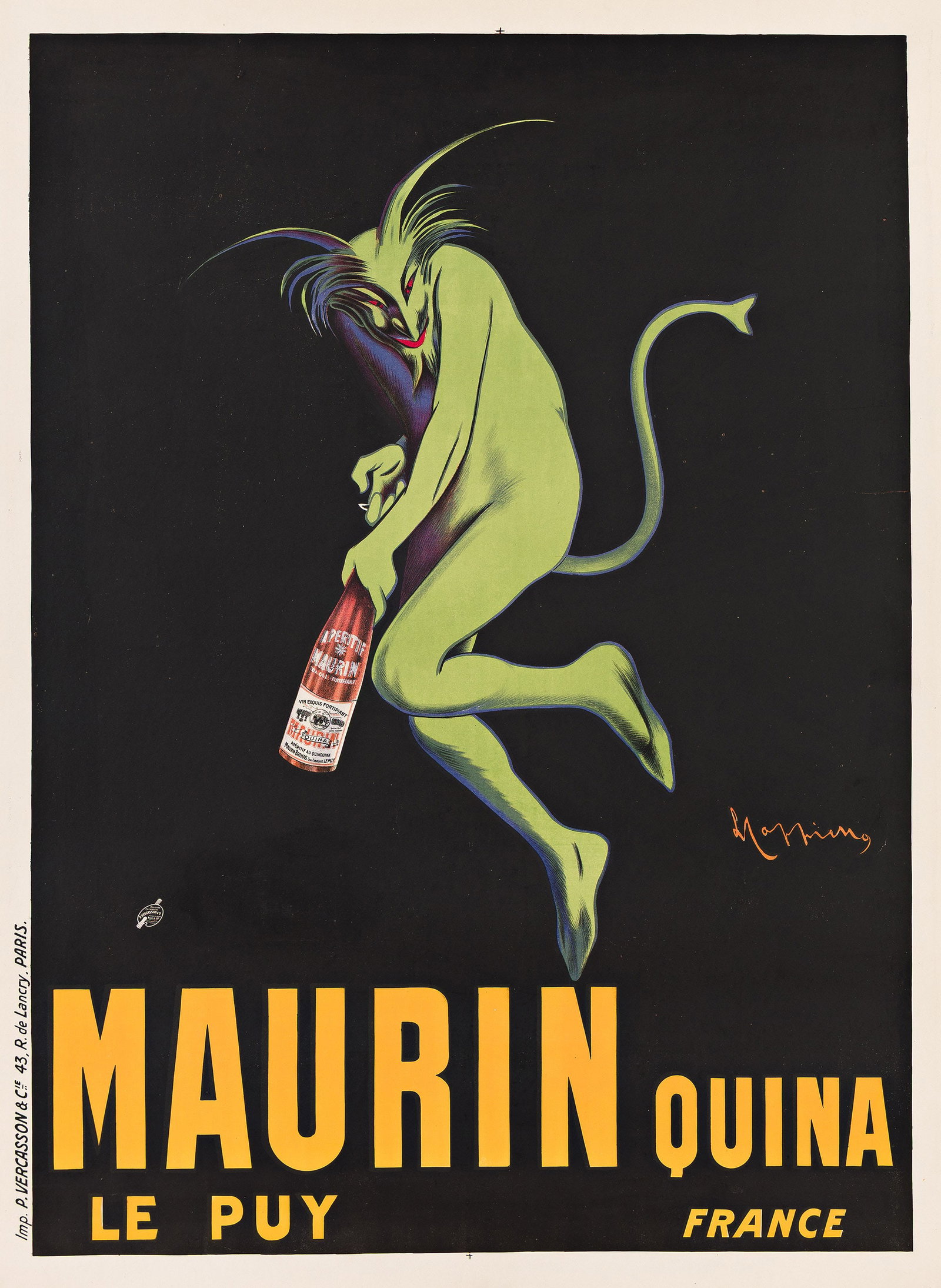 Leonetto Cappiello, Maurin Quina. 1906. (1 of 1)