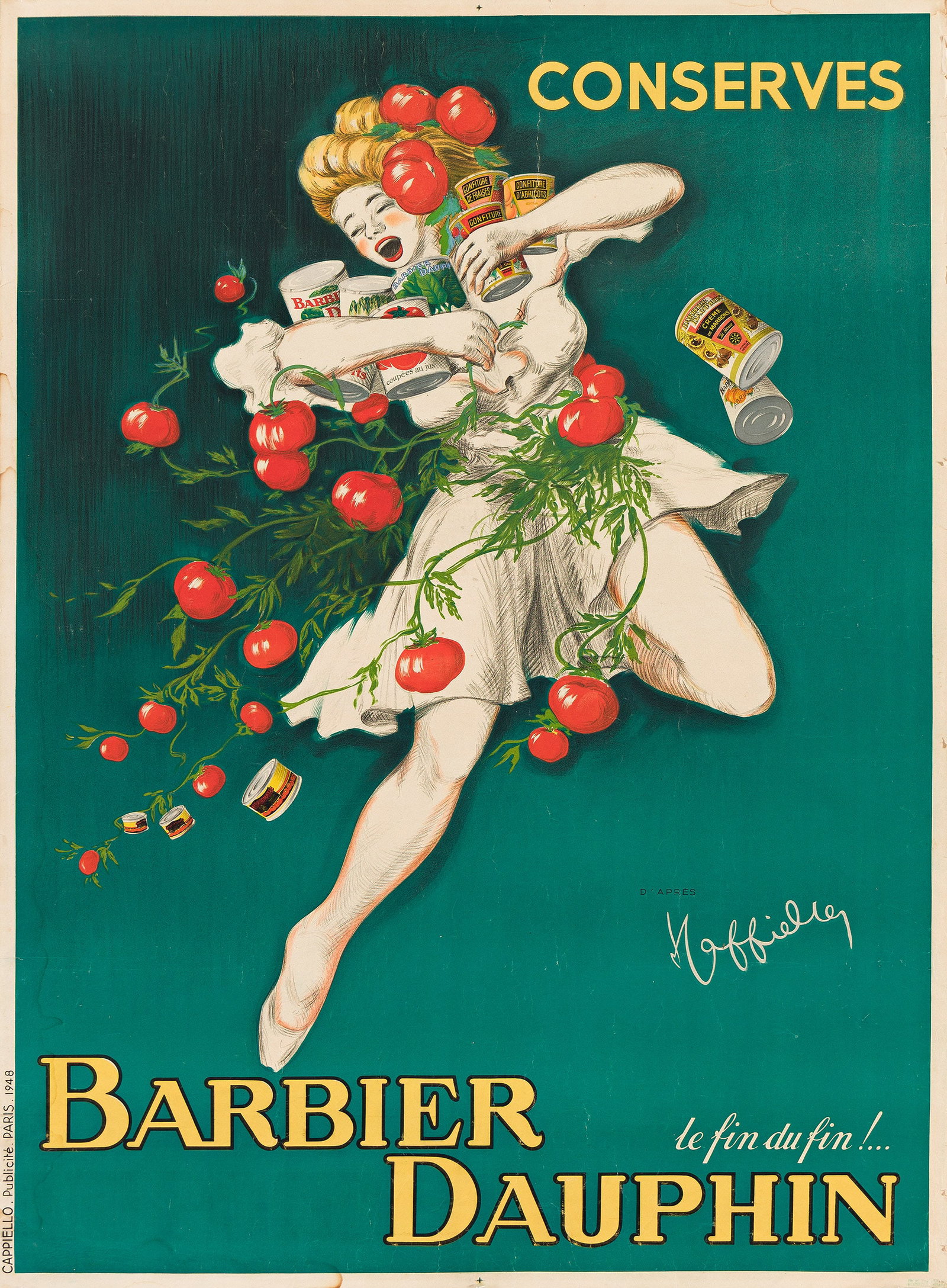 Leonetto Cappiello (D'Après), Barbier Dauphin / Conserves. 1948. (1 of 1)