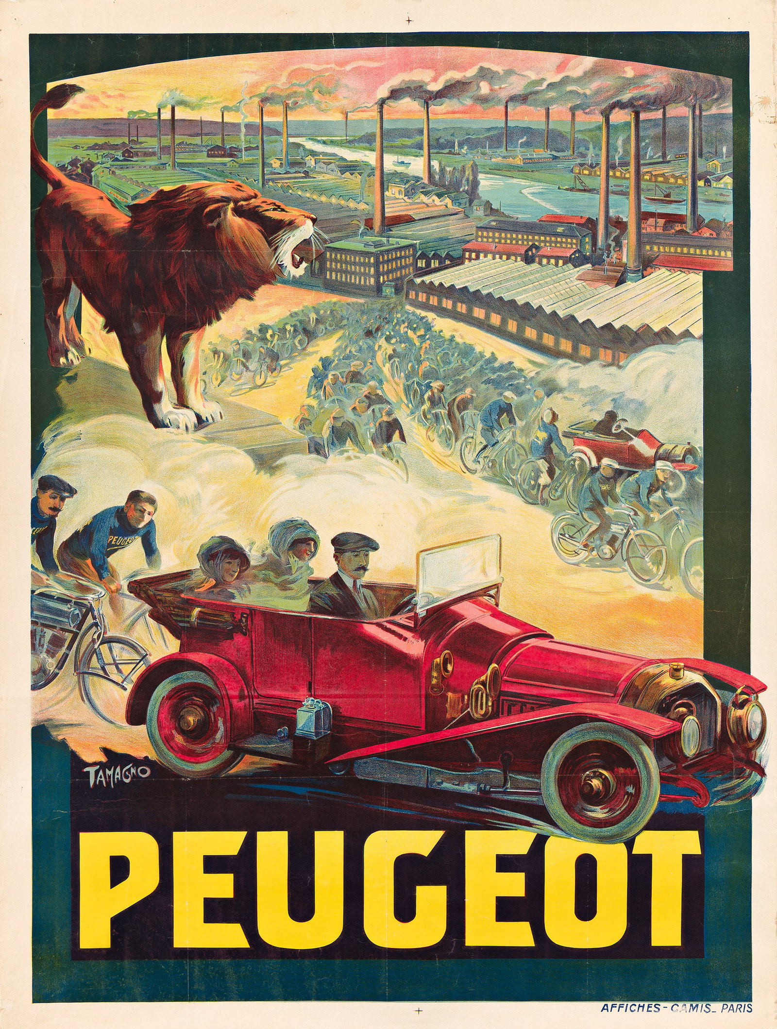 Francisco Tamagno, Peugeot. Circa 1910. (1 of 1)
